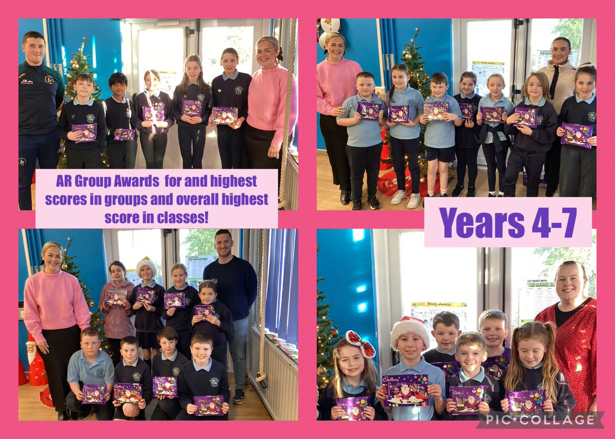 NewRowPS's tweet photo. Look at these Literacy legends in Years 4-7 who were presented with prizes for the highest achievements in their groups in AR and overall biggest achievement in class. Lots of half millionaires and millionaires in AR too! 🤩
#NRStPfamily💙💚
@AccReader https://t.co/SfDpNkM6JW