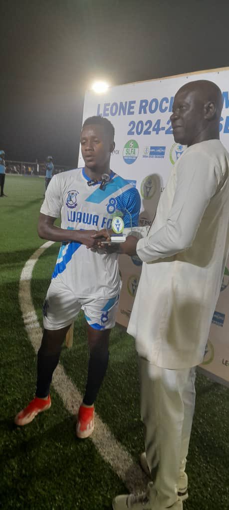 Sahr Morris Jr (@morrisjr88) on Twitter photo #RichardBockarie's late strike secured an opening win for <a href="/LuawaFC/">Luawa Football Club</a> in the 2024/2025 Leone Rock Sierra Leone Premier League against Bai Bureh Warriors at the Port Loko Mini Stadium. Bockarie's goal was not only the difference but also scooped the prestigious Man of the Match Gog. #RichardBockarie's late strike secured an opening win for <a href="/LuawaFC/">Luawa Football Club</a> in the 2024/2025 Leone Rock Sierra Leone Premier League against Bai Bureh Warriors at the Port Loko Mini Stadium. Bockarie's goal was not only the difference but also scooped the prestigious Man of the Match Gog.