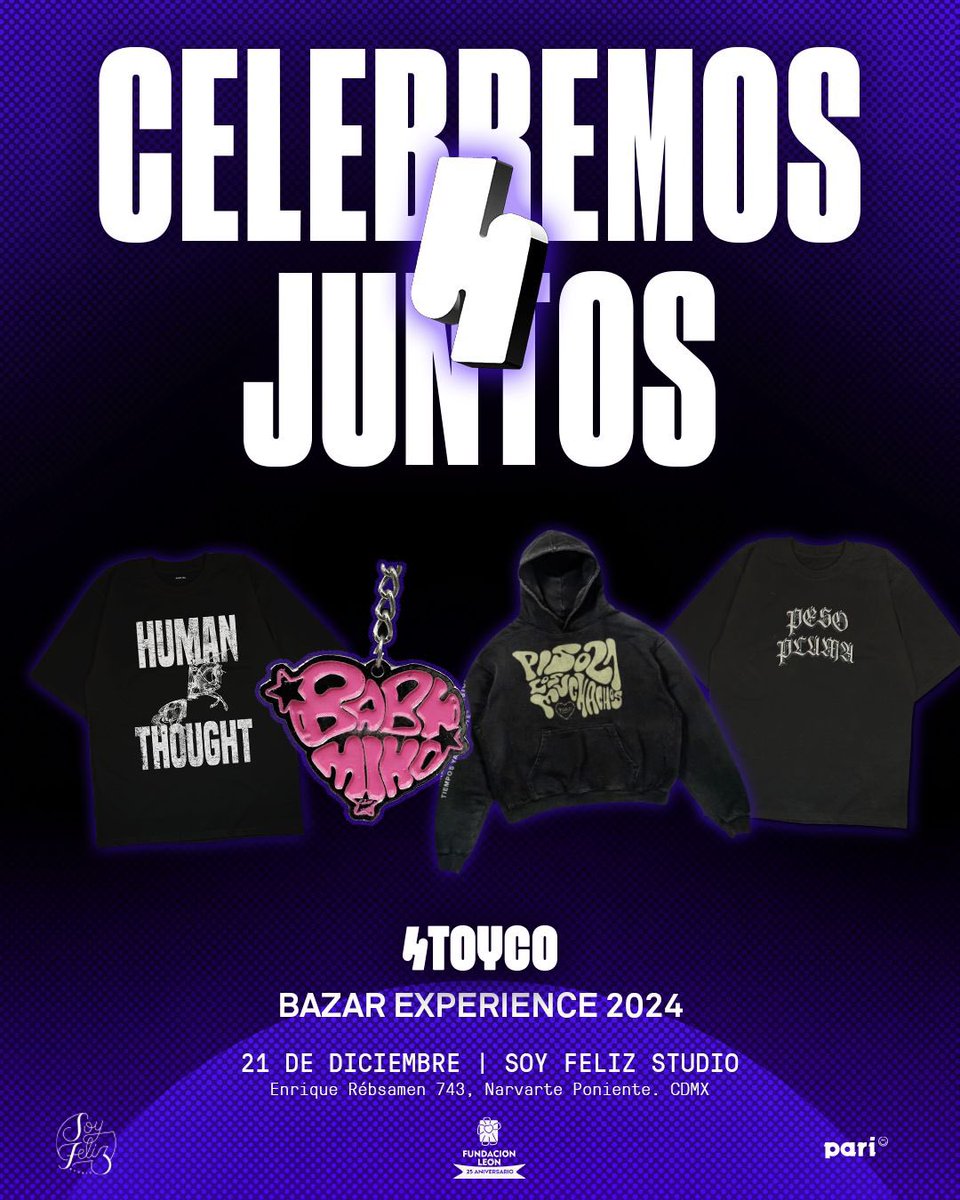 strangesite_mx's tweet photo. Únete mañana a @_stoyco en el evento “Celebremos juntos”, donde encontrarás merch oficial de strangehuman a precios especiales. Lo mejor es que todas las ganancias se destinarán a una noble causa: luchar contra la pobreza. ¡Hagamos la diferencia juntos! 

+info: IG: @_stoyco https://t.co/ZIDLOnvYCE