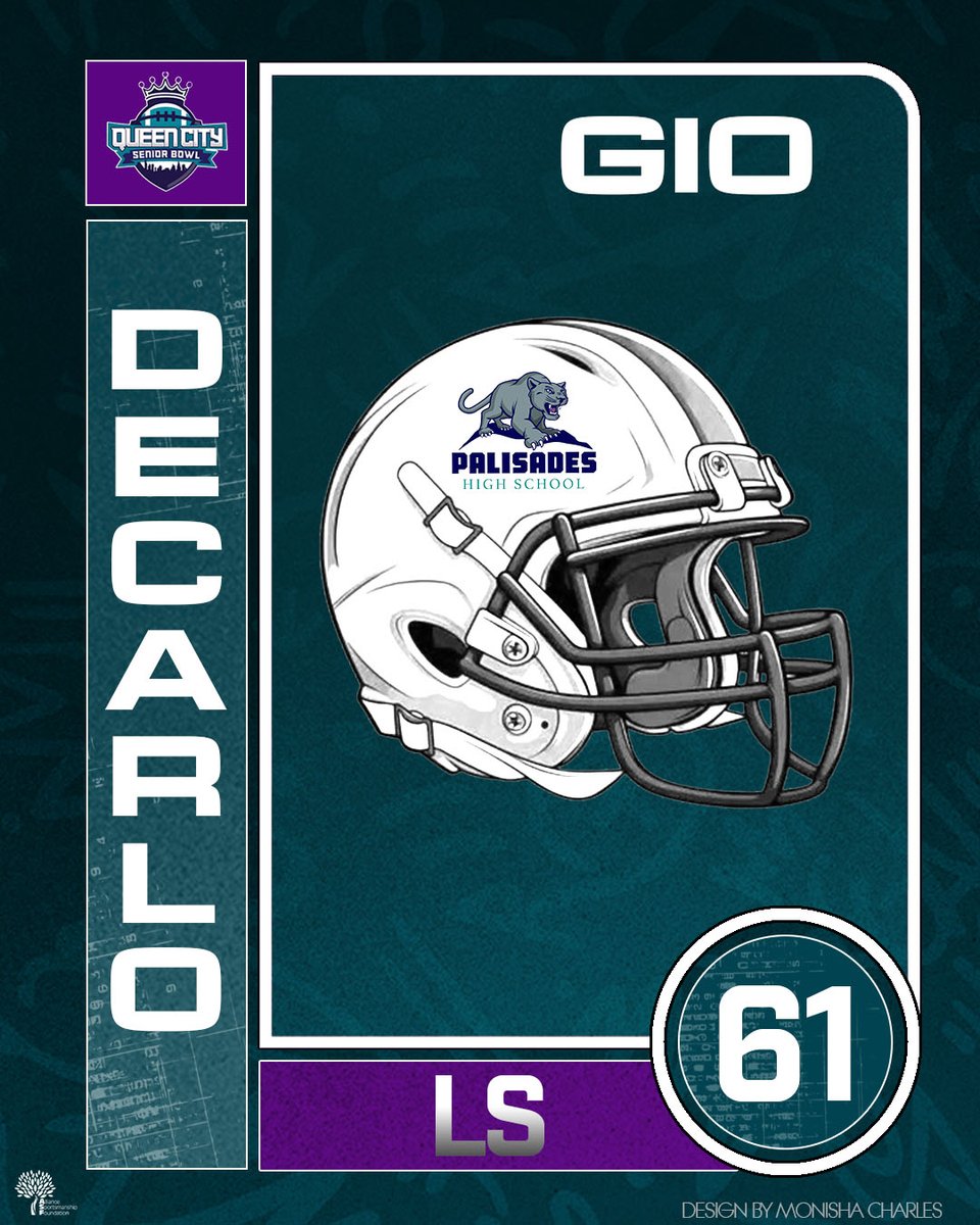 qc_seniorbowl's tweet photo. #WEST Long Snapper #61 Gio DeCarlo - Palisades @gio_decarlo68 https://t.co/obnrj6TCWk