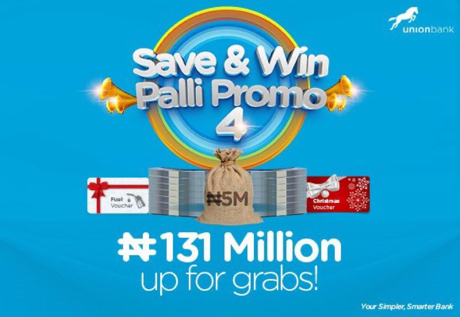 Bigyemm's tweet photo. I’ve not seen a promo this huge until now!  #SaveandWinPalliPromo by @UNIONBANK_NG is a big avenue to win millions. 

Get started now by saving 10k upwards monthly https://t.co/kj4Rbvf2LS
