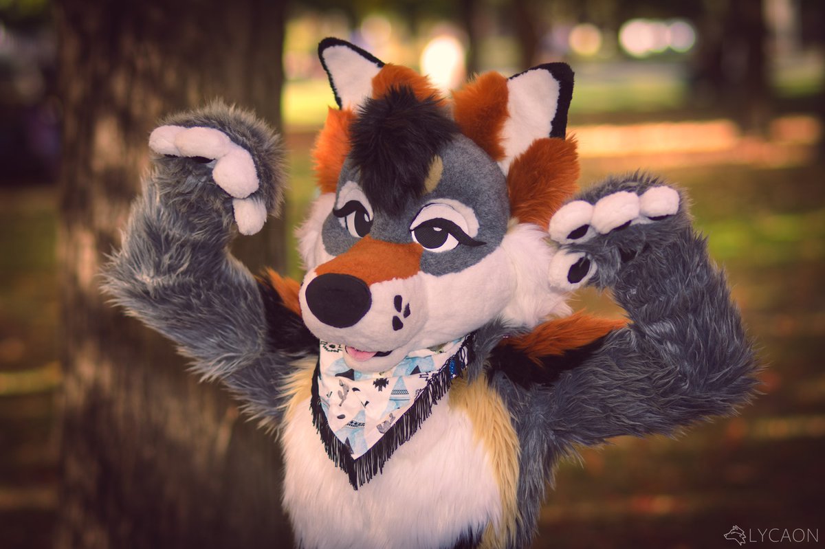 Rawr.. it's #FursuitFriday 

📷: <a href="/LycaonWuff/">Lycaon</a>