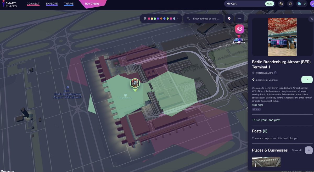 stakeSHIFTteam's tweet image. Did you know about @SmartPlacesX world map connecting real places directly with blockchain technology. 

Find out more on smart-places.io or go directly to the map if you have a login. 👇

As a land plot owner you can earn $SPXT and help local businesses.