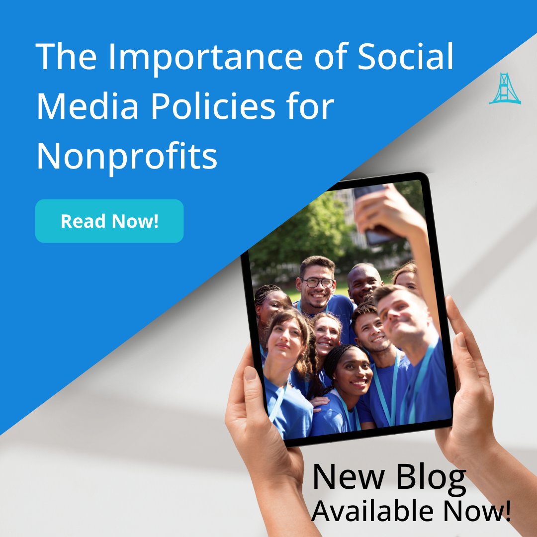 brytebridge's tweet photo. Social media is a powerful tool for nonprofits, but without a clear policy, it can lead to missteps. Ensure consistent messaging, mitigate legal risks, and foster safe engagement with a strong social media policy. Talk to BryteBridge today! #NonprofitTips https://t.co/TpeG4ebbHl https://t.co/wnt44obDIs