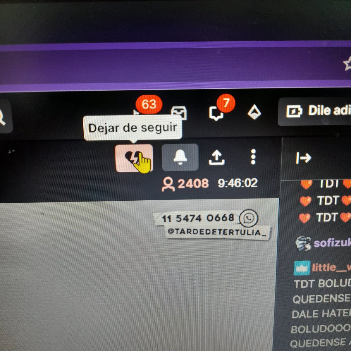 dos horitas para esto