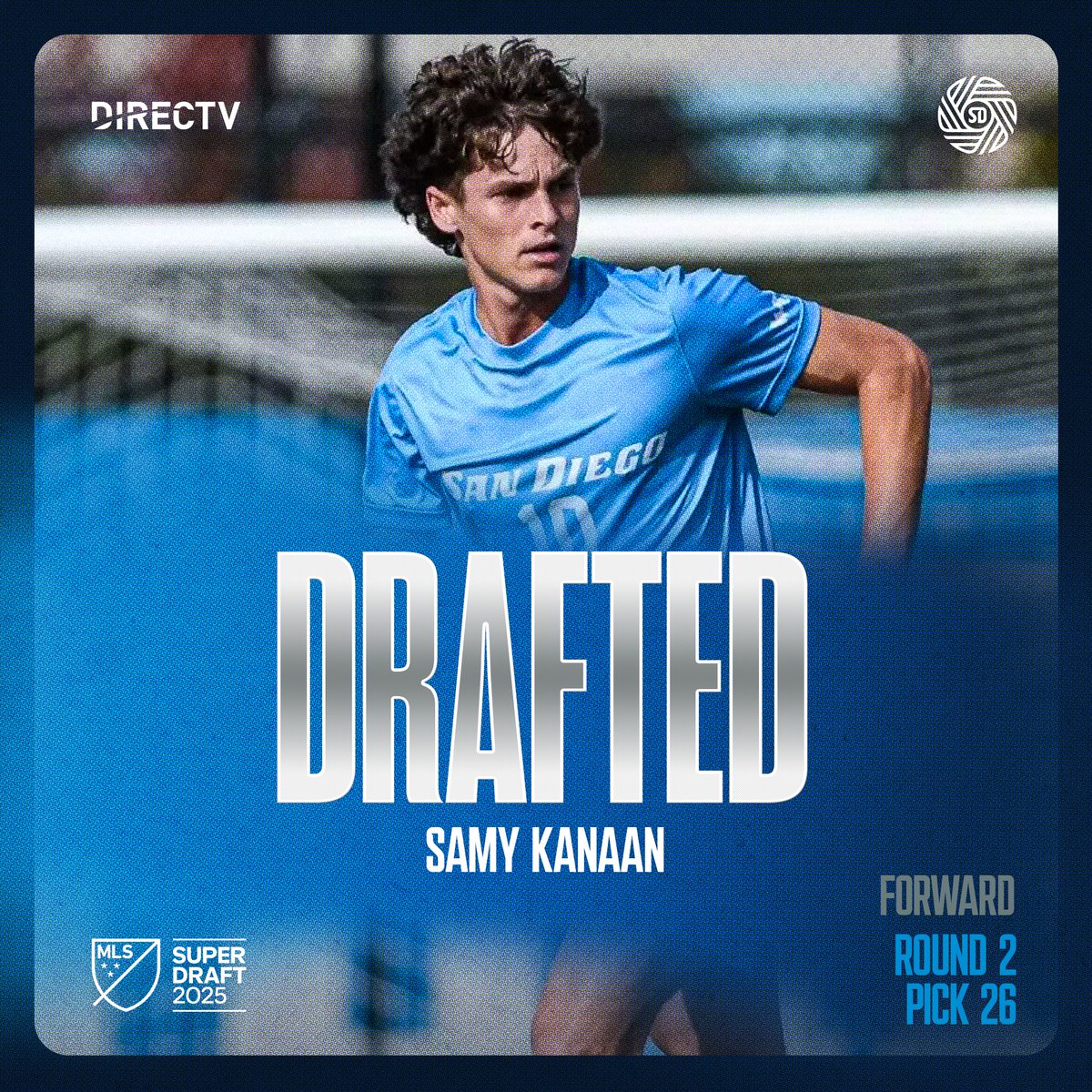 With the 56th pick in the <a href="/MLS/">Major League Soccer</a> #SuperDraft, we have selected Samy Kanaan from USD.

San Diego born &amp; raised.