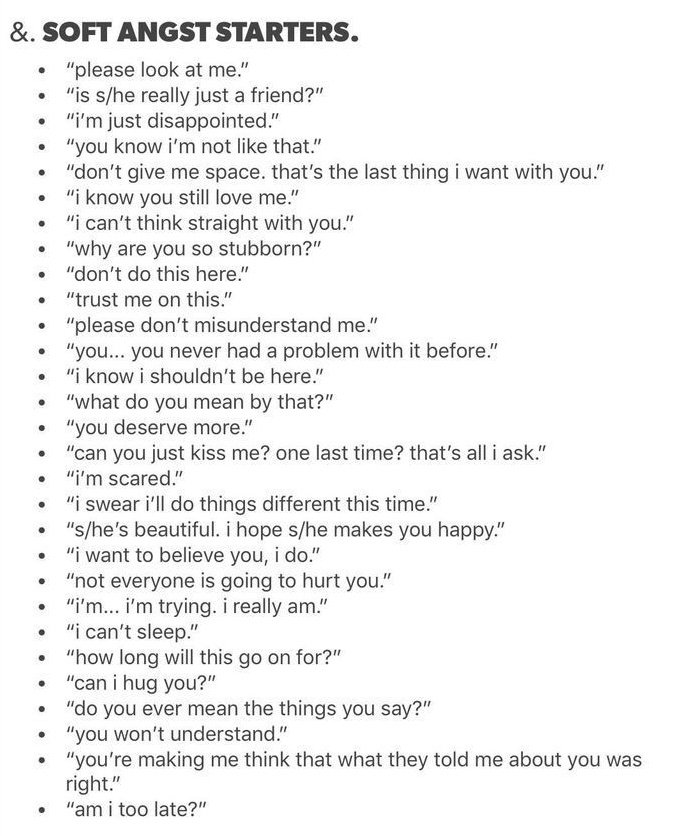 / Justo lo ví (perdón por andar robando)(? 

Like si es random o si quieren alguna en especial háganmelo saber 🥺, estaré citandolos para los starters 🫶