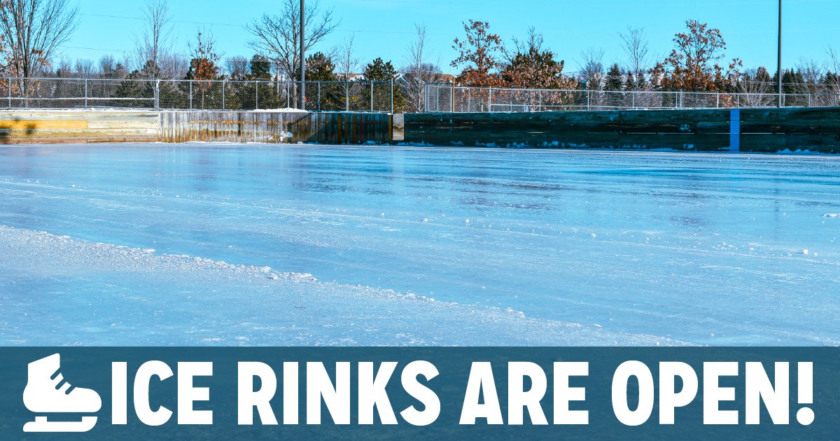CityofChanMN's tweet photo. Our ice rinks are open for the season! ⛸

For rink updates, warming house hours, and other information, visit https://t.co/cNSurK4MUu. https://t.co/6PUIZOwvVz