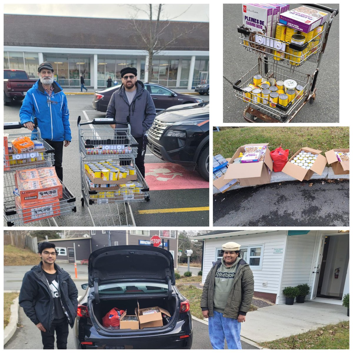 Helping brothers in need in Our community.

As a part of <a href="/AMYACanada/">Muslim Youth Canada</a> Muslim Youth from Atlantic Canada chapter of Ahmadiyya Muslim Youth Association donated 510 lbs of canned food to Conception Bay South paradise community food bank. 

#Mercy4Mankind #Newfoundland