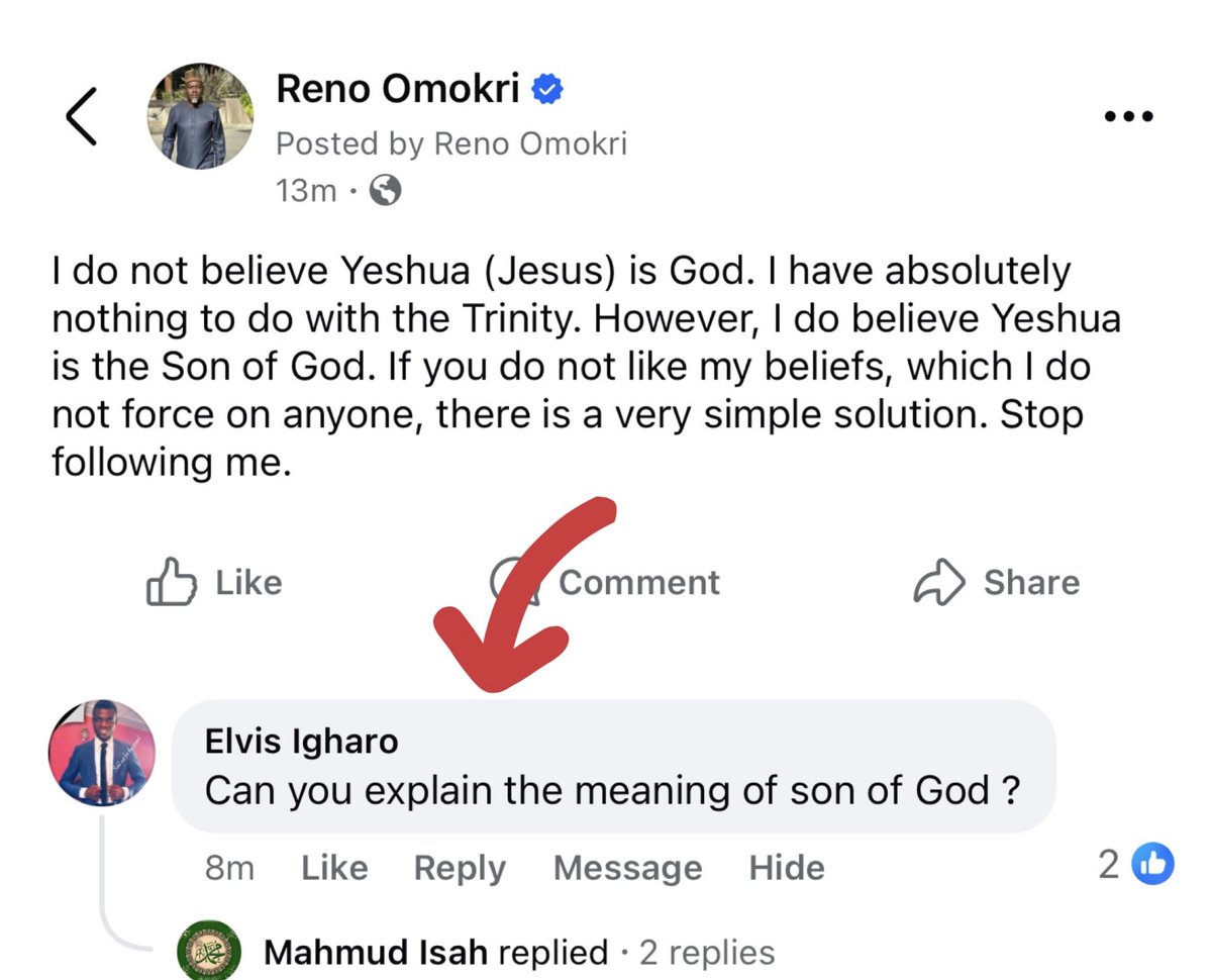 renoomokri's tweet photo. Dear Elvis,

Thank you for your feedback. I can't. And anybody on Earth who tells you they can explain it fully should check themselves. It is not everything that we know or are permitted to know. Some things are unlawful for man to know, while still in the body. That is why it is called faith. If we know it, it will not be faith. It will be science. 

When we die, God will reveal what He chooses to reveal to us. But until then, we should only say what we know.

What I know from Scripture is that Yeshua is not God. He is the Son of God. He is also the Way to God. There is no Trinity. And Yeshua is under and subject to God. 

Beyond that, anything I say would be from my flesh. It is attempts to explain what has not been explained to us or reveal what has not been revealed to us that lead to doctrines of men, like the Trinity, Christmas, Easter and Purgatory, amongst others. 

Thanks again, and may God bless you.