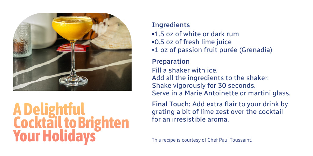 KANPE (@kanpehaiti) on Twitter photo A refreshing passion fruit cocktail for the holidays! A guaranteed explosion of flavours.
Thanks to Chef <a href="/PaulToussaint1/">Chef Paul Harry Toussaint</a> for the recipe and the photo!
#cocktail A refreshing passion fruit cocktail for the holidays! A guaranteed explosion of flavours.
Thanks to Chef <a href="/PaulToussaint1/">Chef Paul Harry Toussaint</a> for the recipe and the photo!
#cocktail