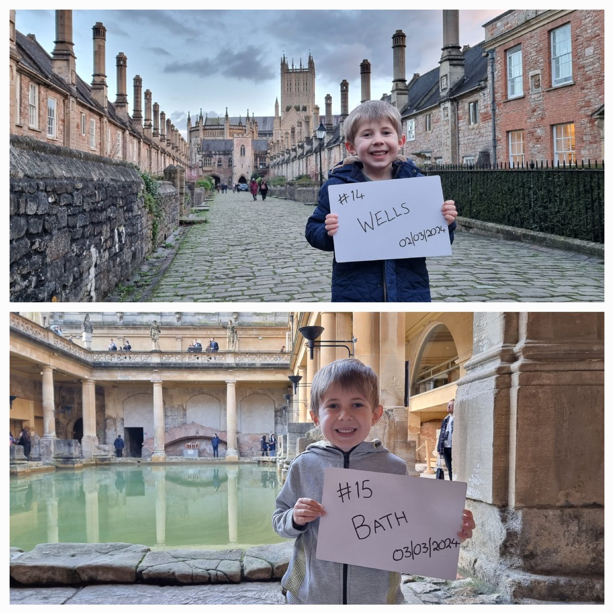 During March, we continued on our quest to visit every city in England visiting 2 of our favourites, Wells and Bath. Vicars close in Wells is the oldest complete residential street in Europe, dating back to the 1300s!