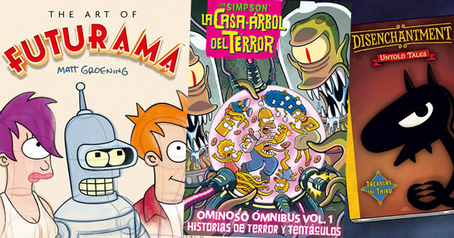 thesimpsonsrp's tweet photo. Novedades editoriales de #LosSimpson, #Futurama y #Desencanto: https://t.co/tEPc1lOxq8 https://t.co/HFaiiVnR1C