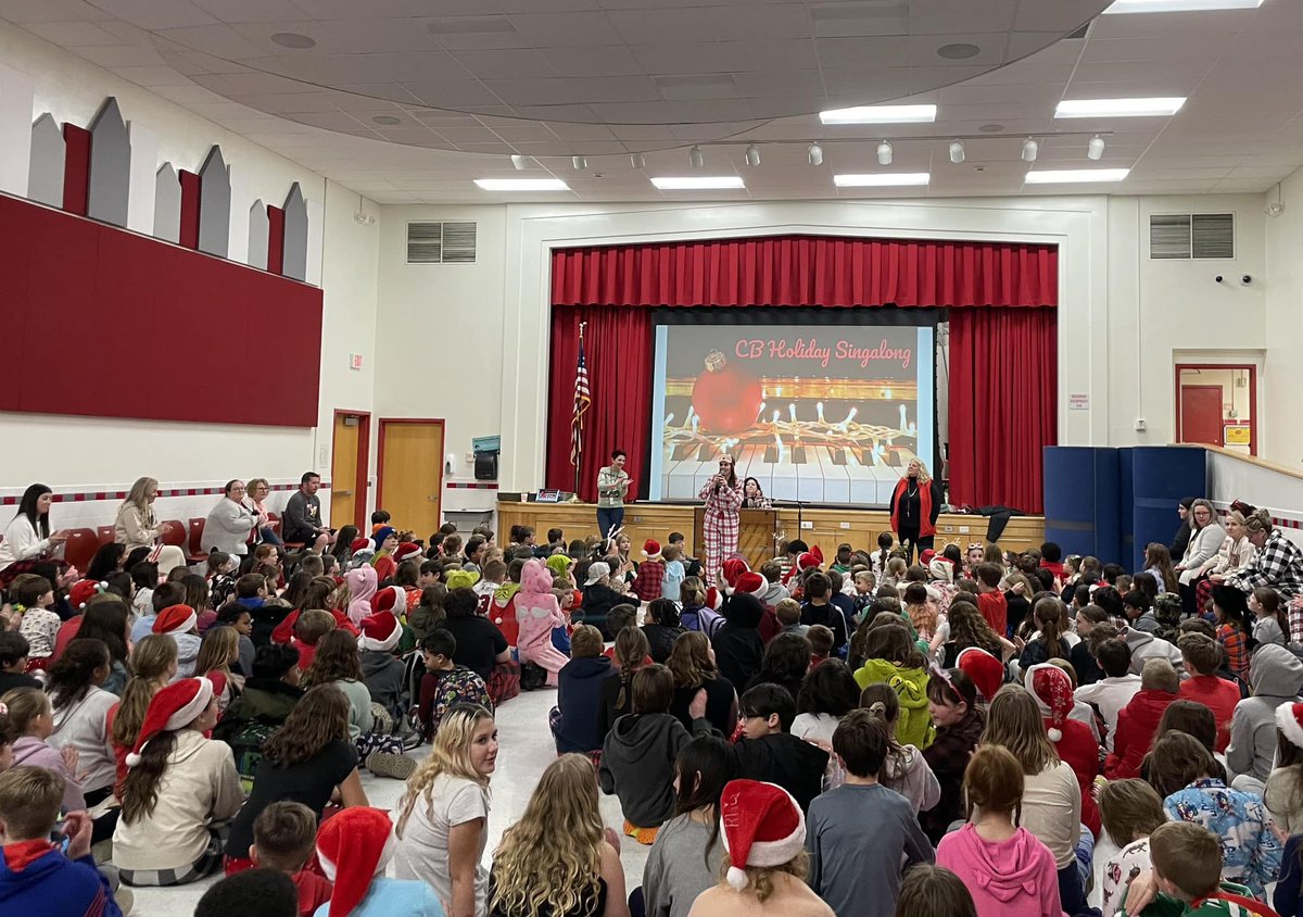 Chenango Bridge Elementary got festive with holiday sing-along fun this afternoon! 🎶✨❄️