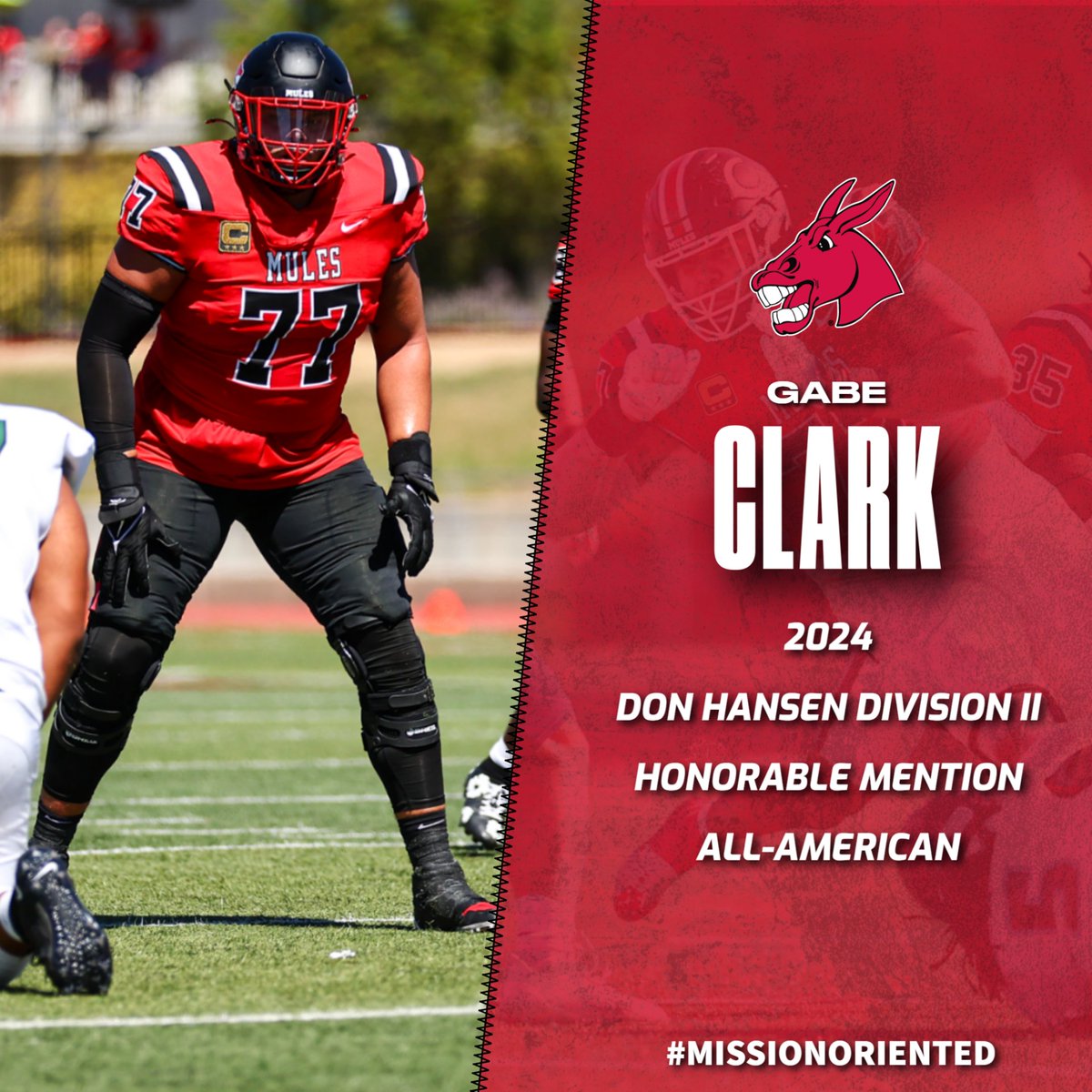 UCMFootballTeam's tweet photo. The awards keep flowing in!
QB Zach Zebrowski, OL Gabe Clark and WR Zach Patterson have all been named Don Hansen All-Americans for 2024!
π | https://t.co/2wQkhS2zRP
#teamUCM x #MissionOriented https://t.co/yvxQerfMcv