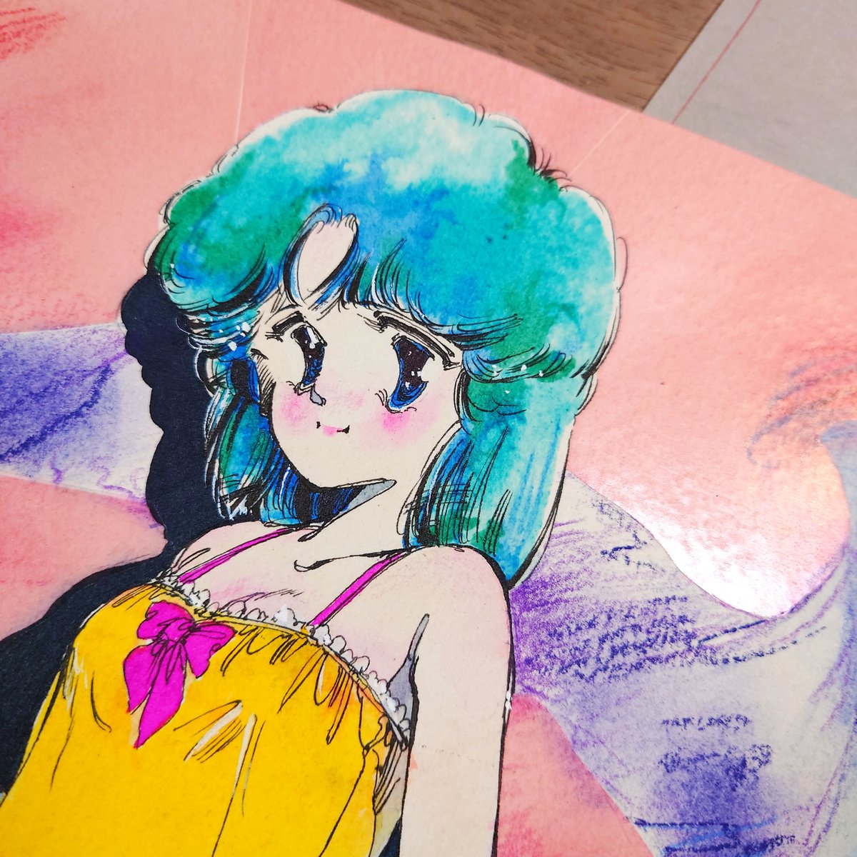 「青心社刊 あだちたかし著(フミよの昔のペンネーム)「ピクルスゲーム」の販促用カラ」|フミよのイラスト