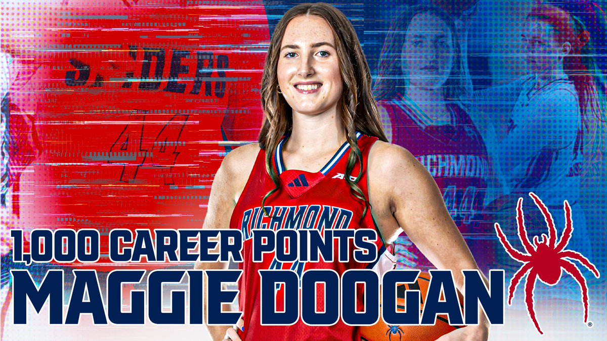 Richmond Womenโs Basketball (@spiderwbball) on Twitter photo ๐๐๐๐๐๐๐ ๐๐ ๐๐๐ ๐๐๐๐!! ๐ท๏ธ๐
<a href="/SpiderAthletics/">Richmond Athletics</a> // #OneRichmond
<a href="/MaggieDoogan/">maggie doogan</a> becomes the 29th Spider to reach 1,000 career points in the game against Tennessee! ๐๐๐๐๐๐๐ ๐๐ ๐๐๐ ๐๐๐๐!! ๐ท๏ธ๐
<a href="/SpiderAthletics/">Richmond Athletics</a> // #OneRichmond
<a href="/MaggieDoogan/">maggie doogan</a> becomes the 29th Spider to reach 1,000 career points in the game against Tennessee!