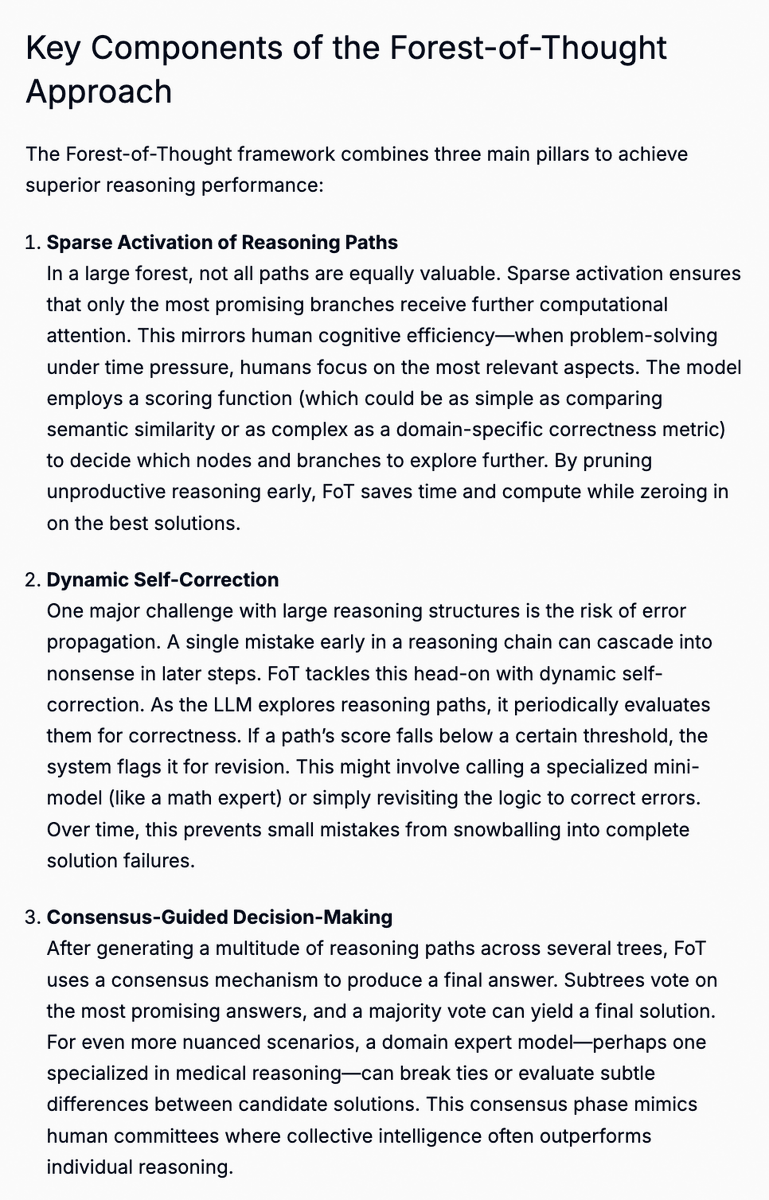 tedx_ai's tweet photo. Researchers at Huawei Noah’s Ark Lab released Forest-of-Thought - an exciting new paradigm of post-training optimization to improve reasoning.

Brief introduction + breakdown of this recently released paper can be found on my blog (link in bio 👆)