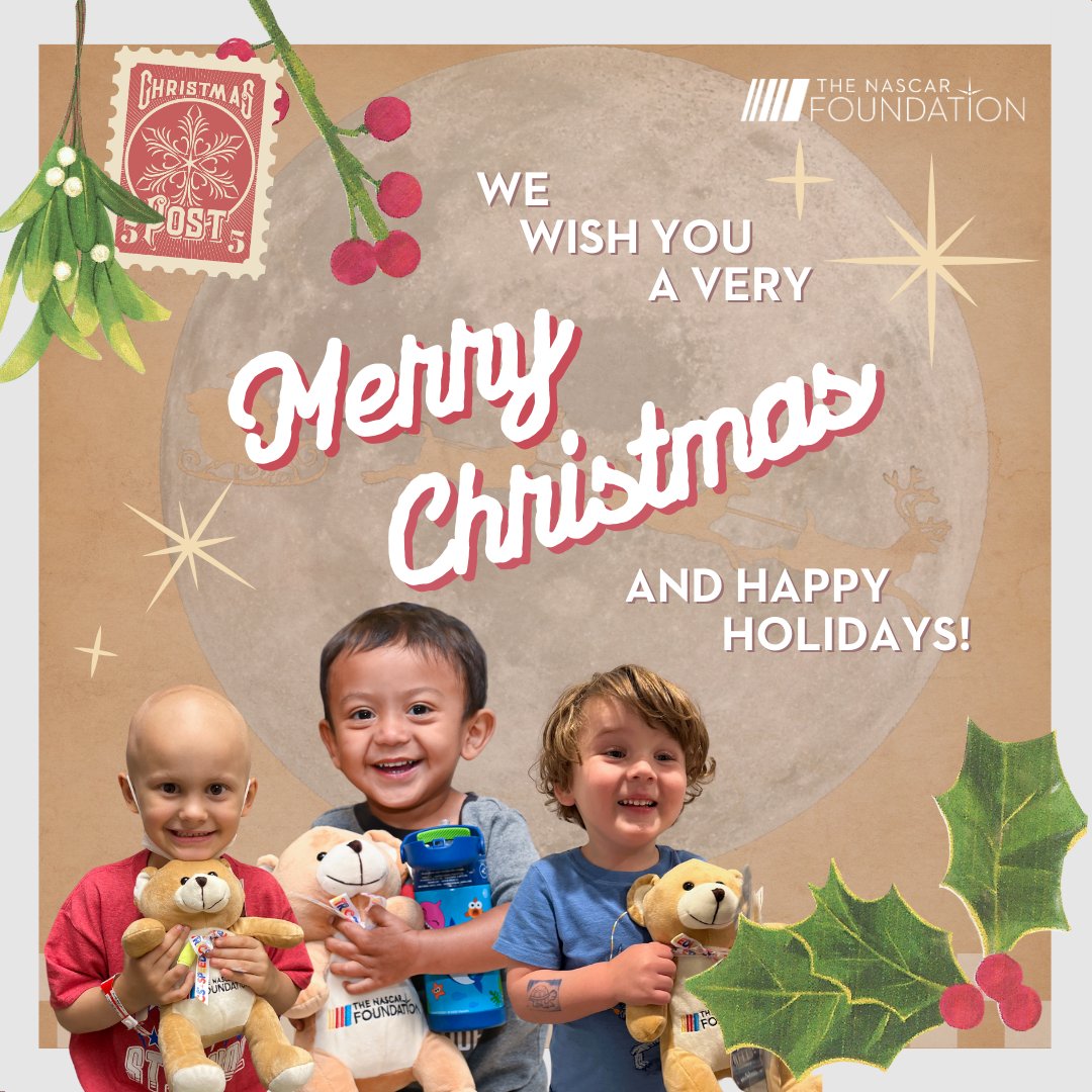 The NASCAR Foundation wishes you a wonderful Holiday Season and a very Merry Christmas!