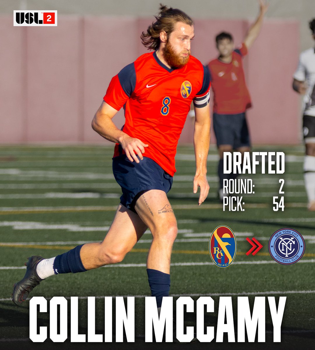 rkcthirdcoast's tweet photo. 🗳️ THE PICK IS IN! 🗳️
With the 54th pick in the 2025 @MLS SuperDraft, @newyorkcityfc select 2-year RKC midfielder, Collin McCamy!
#262Made | #Path2Pro
@USLLeagueTwo https://t.co/MOC76WdYvm