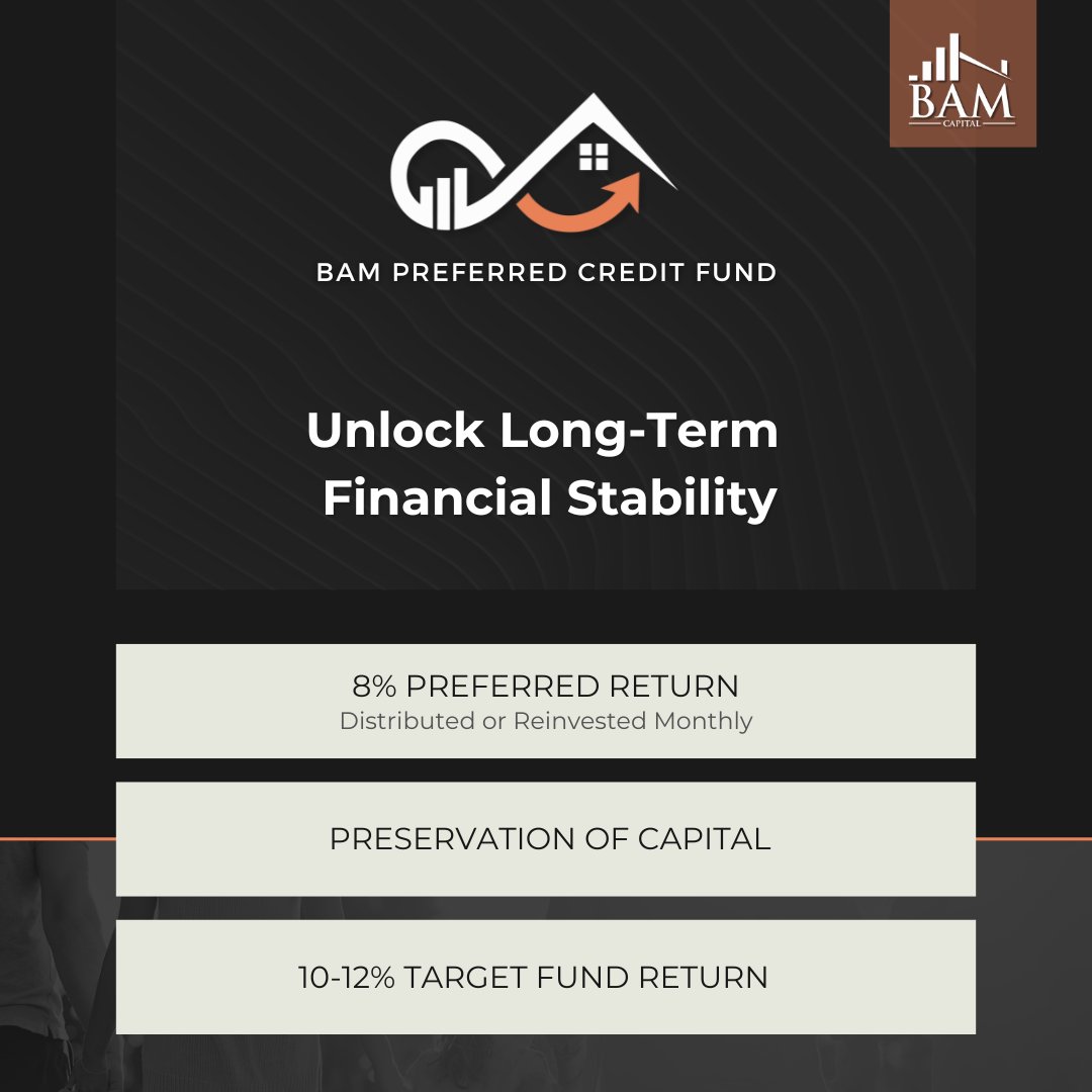 Building a resilient financial legacy is crucial. 

Our BAM Preferred Credit Fund reflects our dedication to providing investment opportunities with a targeted 12% total return while ensuring a strong focus on principal preservation.

Learn more: hubs.ly/Q030pjjh0