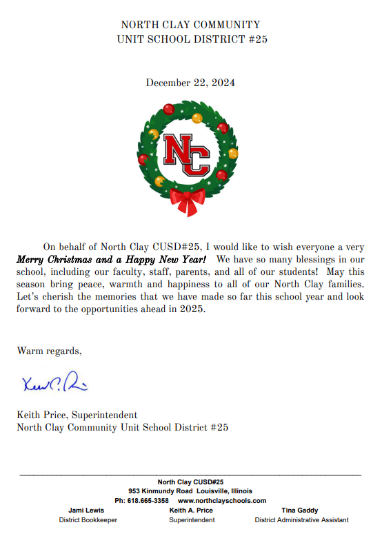 North Clay CUSD #25 Superintendent Keith Price (@supt_keithprice) on Twitter photo 