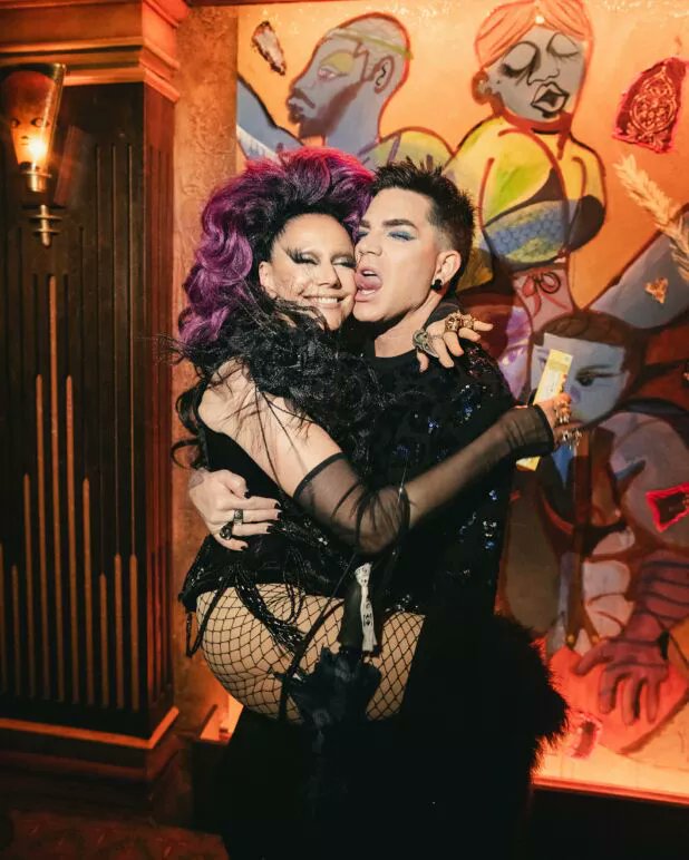 New photos of <a href="/adamlambert/">ADAM LAMBERT</a> at the Cabaret at KitKatClub! 
"Is Adam Lambert the new king of queer nightlife?" 
Global sensation Adam Lambert now stars as the infamous Emcee . Lambert and nightlife legend Susanne Bartsch hosted a group of partygoers for preshow and post-show