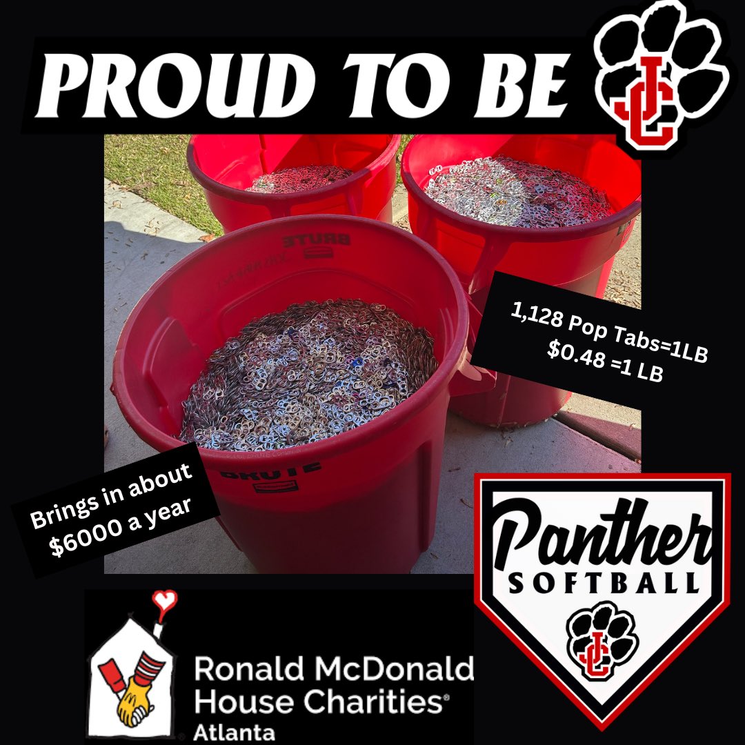 Thank you for donating tabs this season! Every tab helps provide care and comfort for families with critically ill children during treatment.Let’s keep it going save your tabs for next season because every tab counts! #PROUDtobeJC <a href="/ARMHC/">Atlanta RMHC</a>