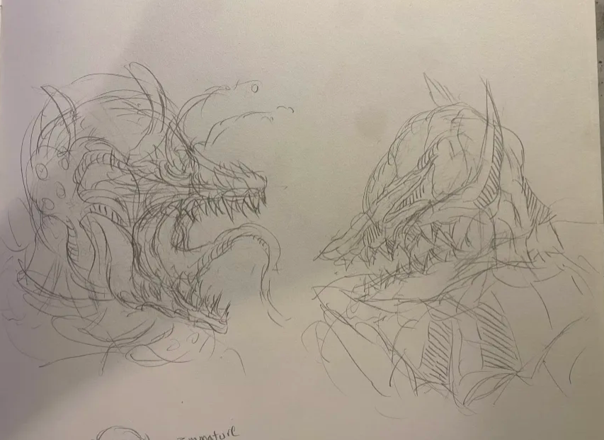 I drew my oc on the right and the berserk guy on the left #artmoots #berserk