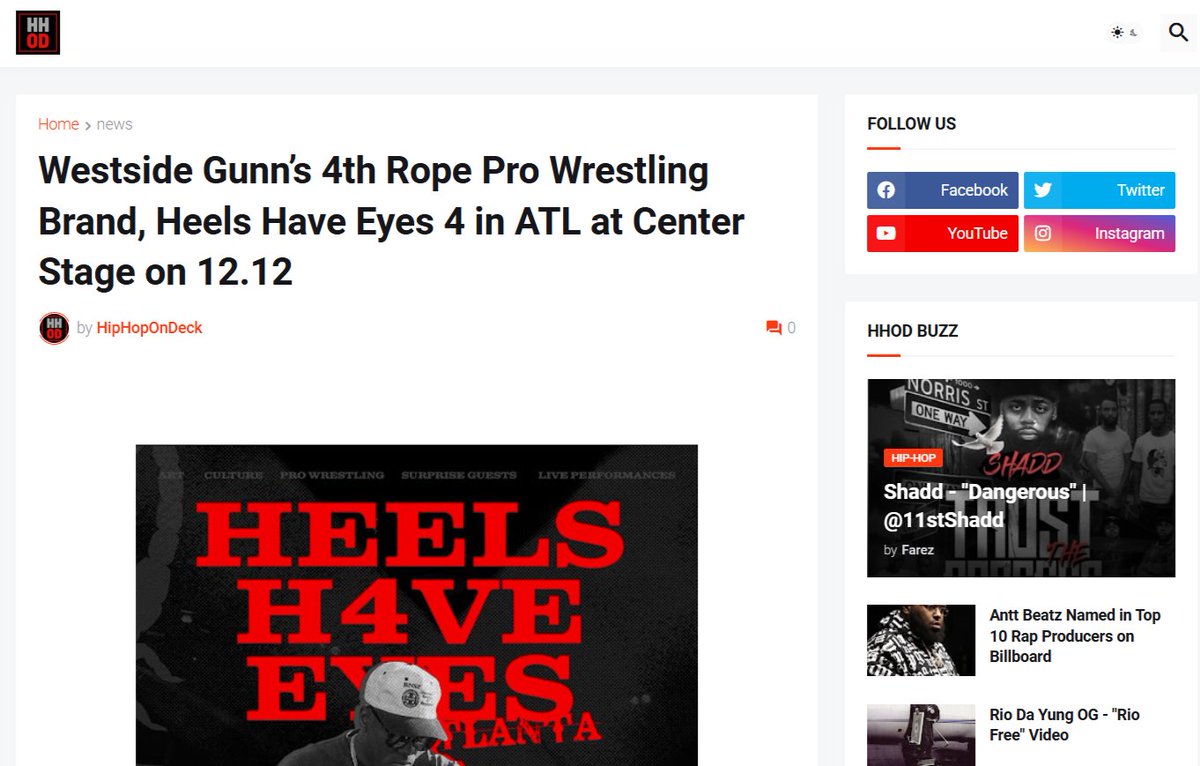 #ClientPress >>> S/O to <a href="/Hiphopondeckcom/">HipHopOnDeck.com</a> 🤩 for featuring @WESTSIDEDGUNN Heels Have Eyes IV event🤼. From Surprise Guests, a 3-Way Ladder Match &amp; Live Music🎶, read about the formula for #HHE4 success✨:

Click LINK HERE: bit.ly/4gkid6k

#SwankPR #CovertOp #4thRope