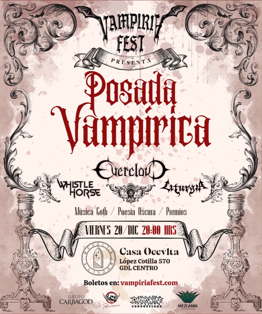 LlamadoBestia's tweet image. Hoy en Guadalajara se presenta #Evercloud junto con #WhistleHorse y #Liturgia