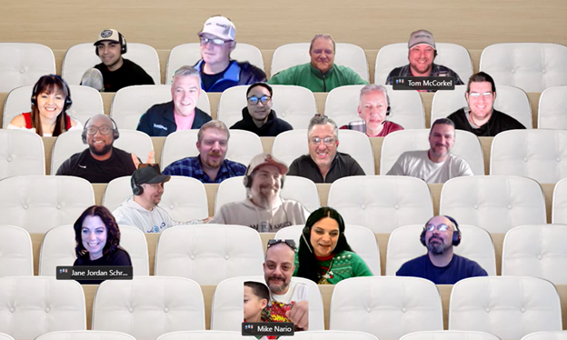 🎄 Cloud at Work Virtual Holiday Party 🎄 

Celebrating another great year with new faces and old. This team (and more) are behind the best parts of Cloud at Work. Thank you to all of you for your dedication and hard work. Happy Holidays!!!

#dedication #celebrate #CloudatWork