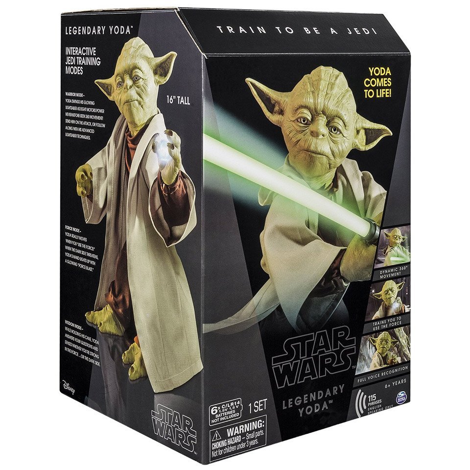 Don't miss our last minute #Christmas deal! Save on Star Wars #Disney Legendary #Yoda Jedi Master Electronic Animated Talking Figure w/ LED Lightsaber Collector Box Edition #StarWars