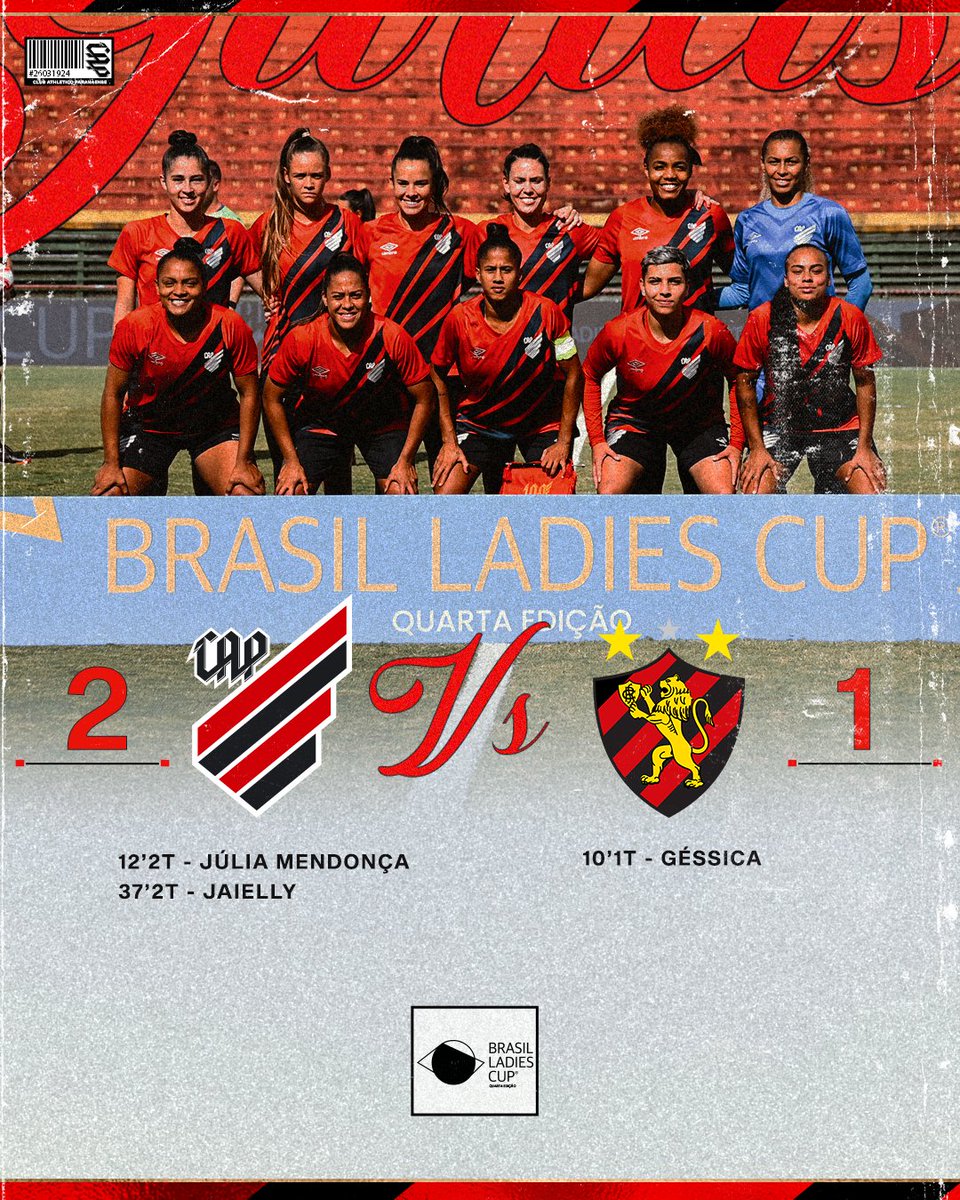 2T 50' | CAP 2x1 SPO

Final de jogo em São Paulo!

#GuriasFuracão encerram a participação na #BrasilLadiesCup com uma bela vitória de virada.

Valeu, Gurias! 🌪️