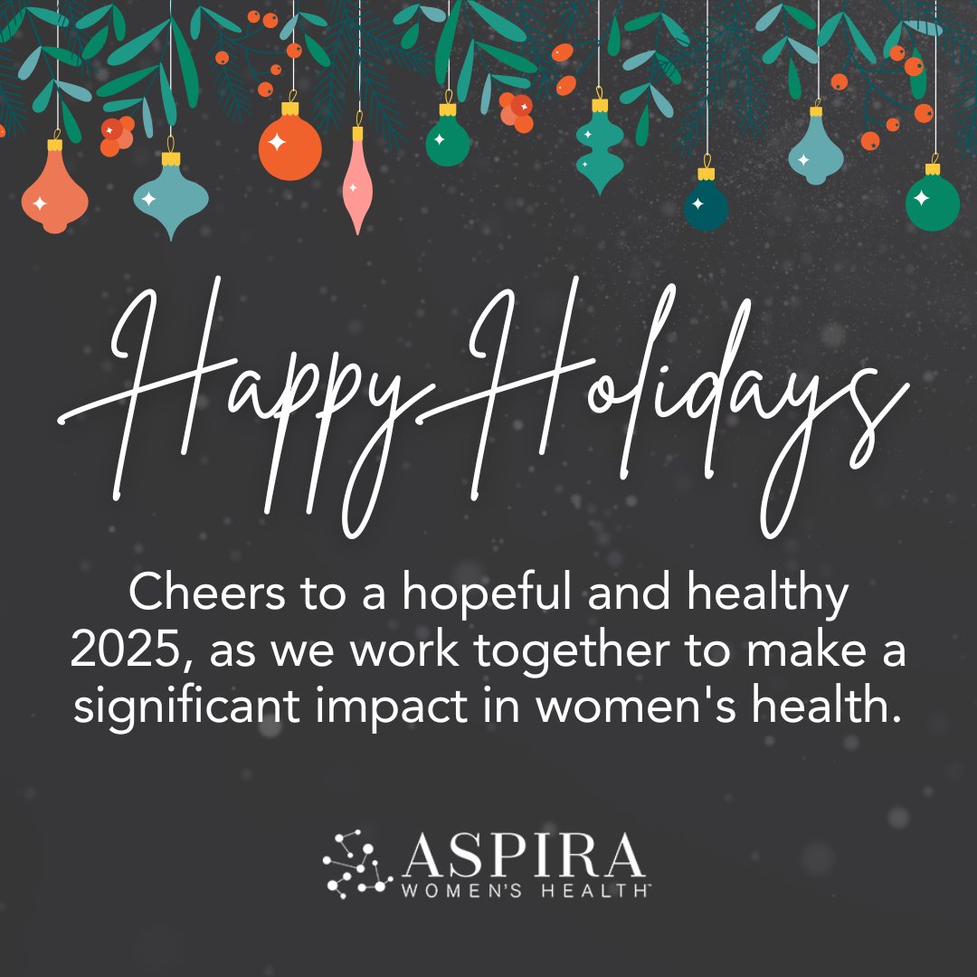 As we reflect on 2024 and look ahead to 2025, we're thrilled to continue our journey together, making a meaningful impact on women’s health. Wishing you a joyful holiday season and a new year filled with hope, health, and positive change. Stay tuned for our 2024 highlights! 🎉