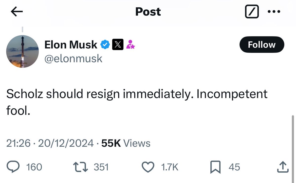 This is exactly what Musk did in the U.K. during the riots in August. Trying to inflame a situation to stir up division and disrupt government. This has to stop.