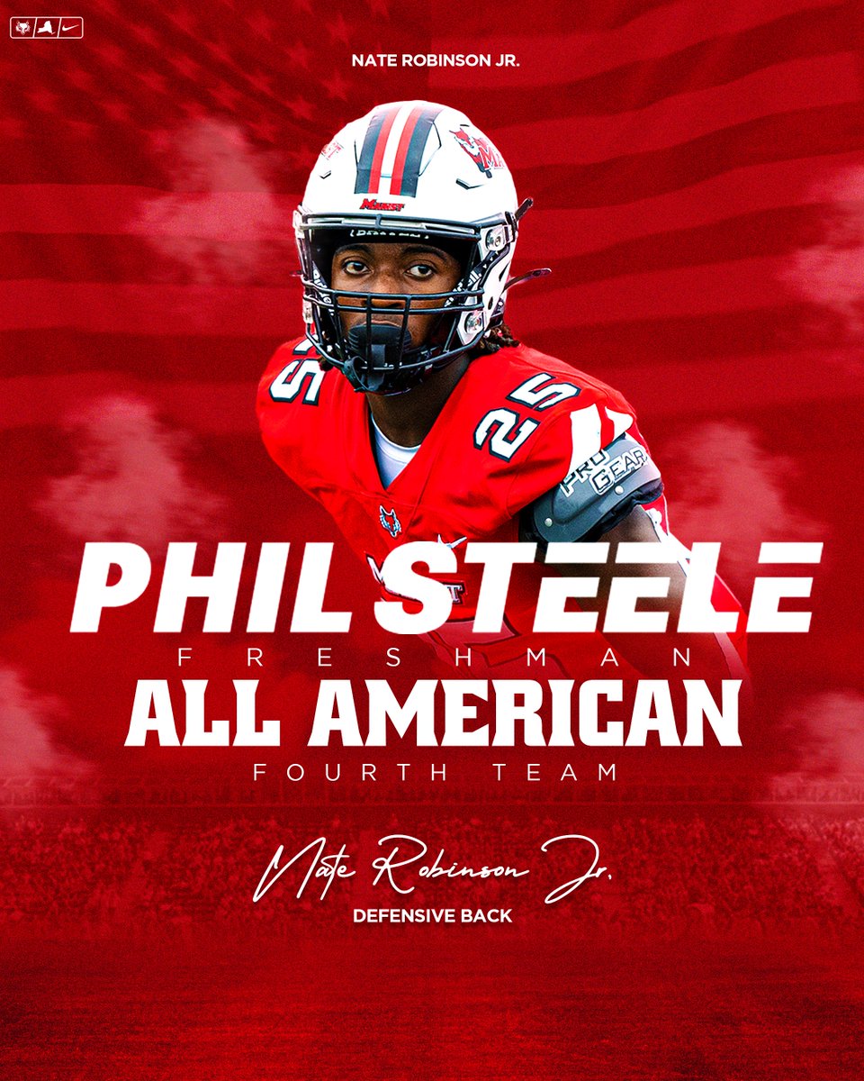 Congratulations to our three Freshman All-American selections by Phil Steele!

🦊 Jackson Conners-McCarthy (third All-American honor this week!)
🦊 James Kratochvil
🦊 Nate Robinson Jr.

📰: mari.st/PhilSteele24

#FoxholeGuys