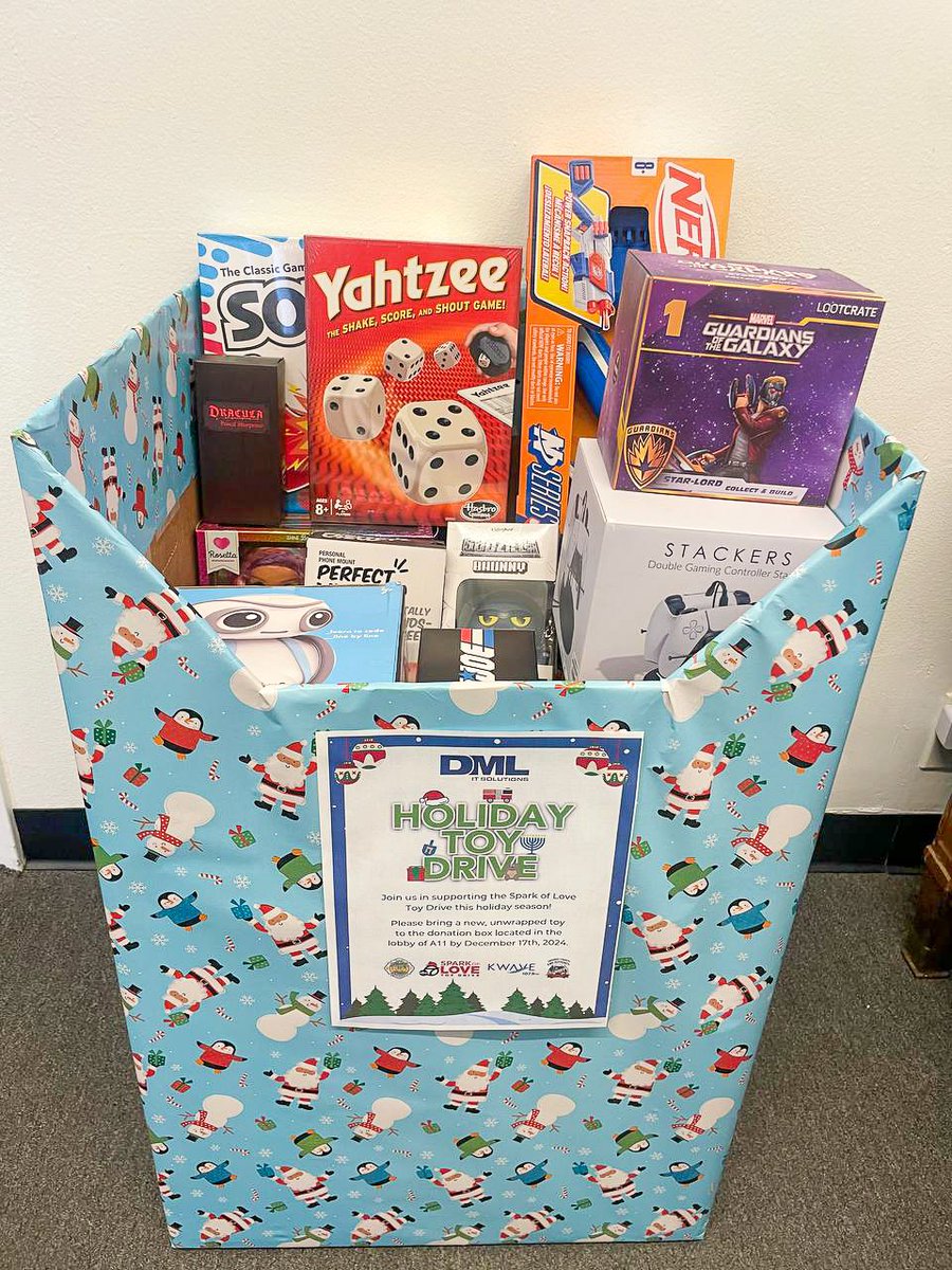 DMLITSolutions's tweet image. This season of giving, our team came together to support the Spark of Love Toy Drive. We’re grateful for the opportunity to spread joy and brighten the holidays for children in need.  🎁🎄#DMLITSolutions #SparkOfLove #SparkOfLoveToyDrive