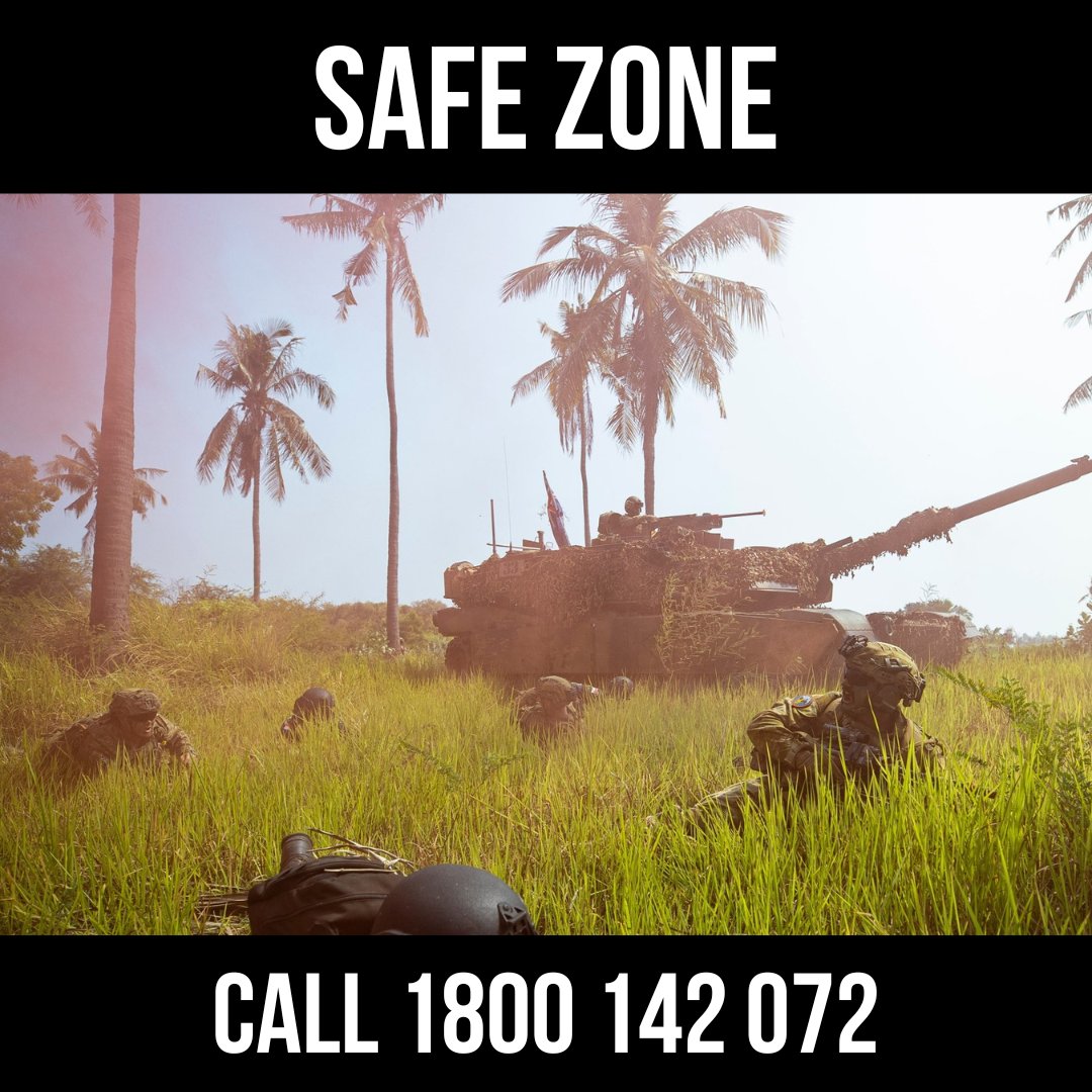 Safe Zone offers anonymous 24/7 support.

We don’t need to know your name, where or when you served.

The service is free, confidential and available to all current ADF members, veterans and their families.

☎️ 1800 142 072