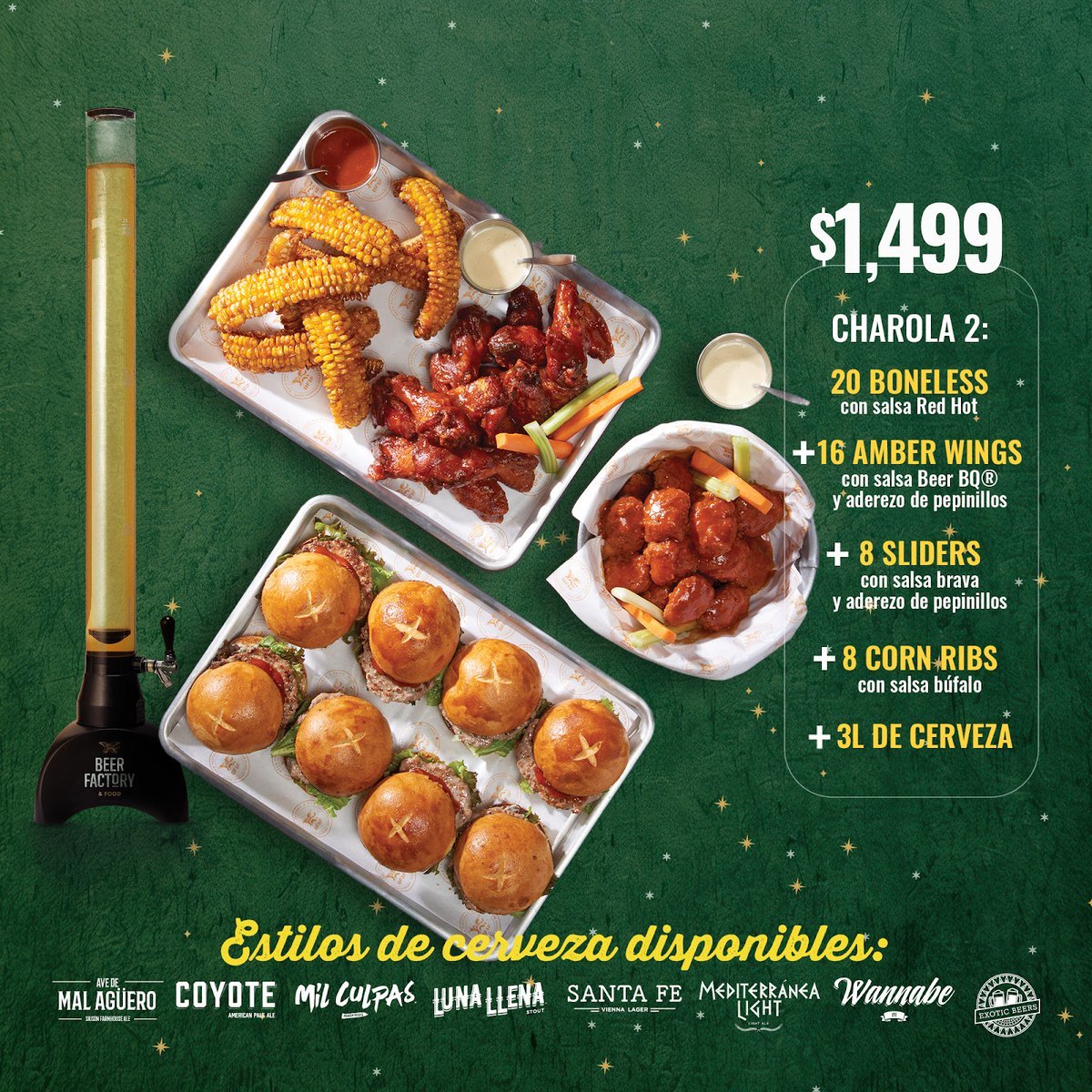 🎄🎉 Que se arme la posada en Beer Factory. Pregunta por nuestros paquetes individuales y para compartir 🍗🌽🍻

#Navidad #Christmas #AñoNuevo #Posadas #MerryChristmas