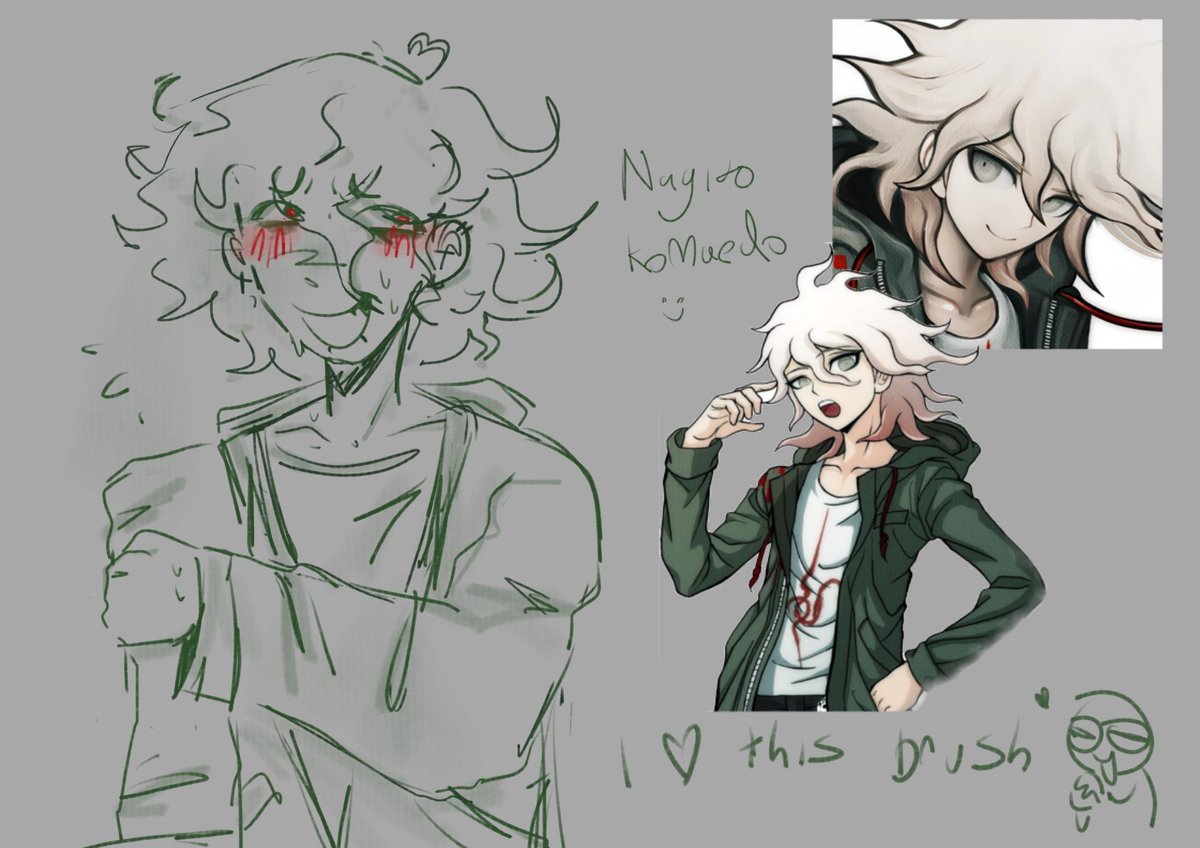 Crossbowsz's tweet photo. Nagito cus I was just doodling idek
#danganronpa #NagitoKomaeda #DRV2 https://t.co/Z80kGkH339