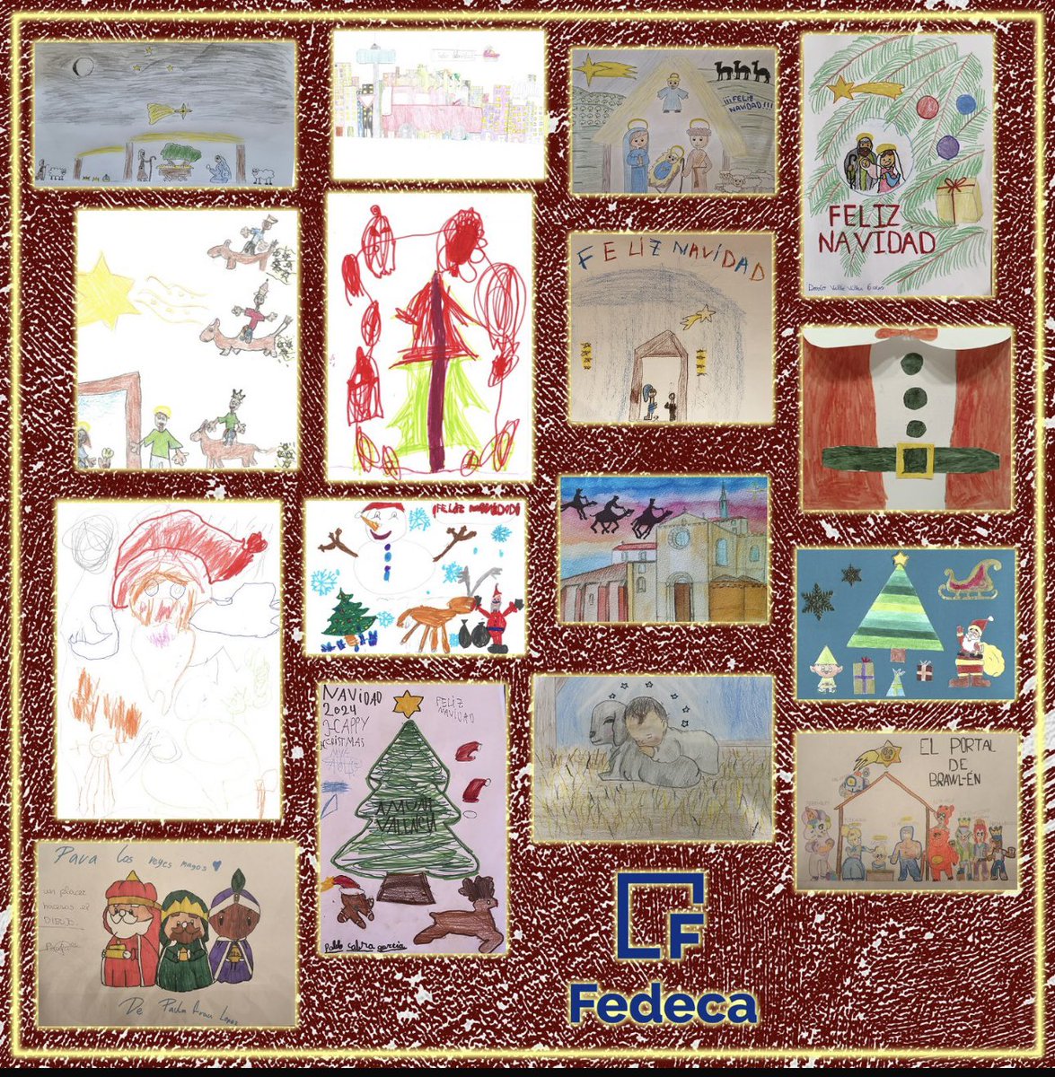 Desde Fedeca queremos dar las gracias a Alberto,Candela,Dario, Ana,Jorge, Javito, Lucas, Beltrán, Candela,Manuel, Mateo, Lucas, Paula,Marc,Manuel,Noel,Lucas y Pablo por participar en nuestro primer concurso navideño y felicitarles por sus dibujos tan bonitos!!!

Muchas Gracias!!!