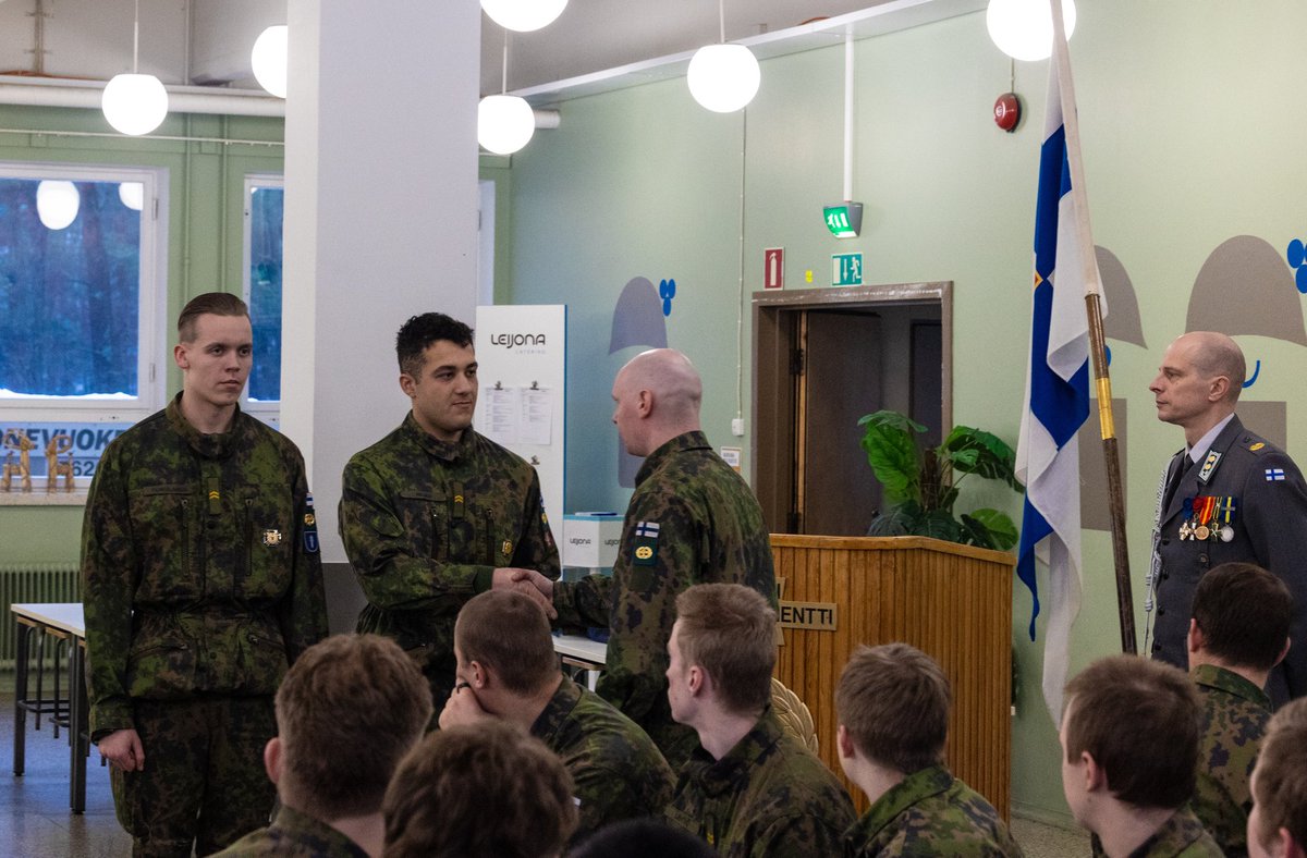 Tuore alikersantti. Kiitos Spol AUK 57!🫡