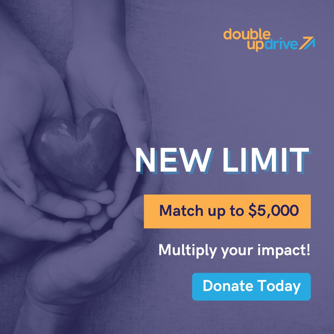 We have an additional $75,000 added to our matching funds. With this announcement, we have increased the maximum donation limit to $5000 per person per charity. Increased limit is effective from today, for all donations registered on our website going forward.