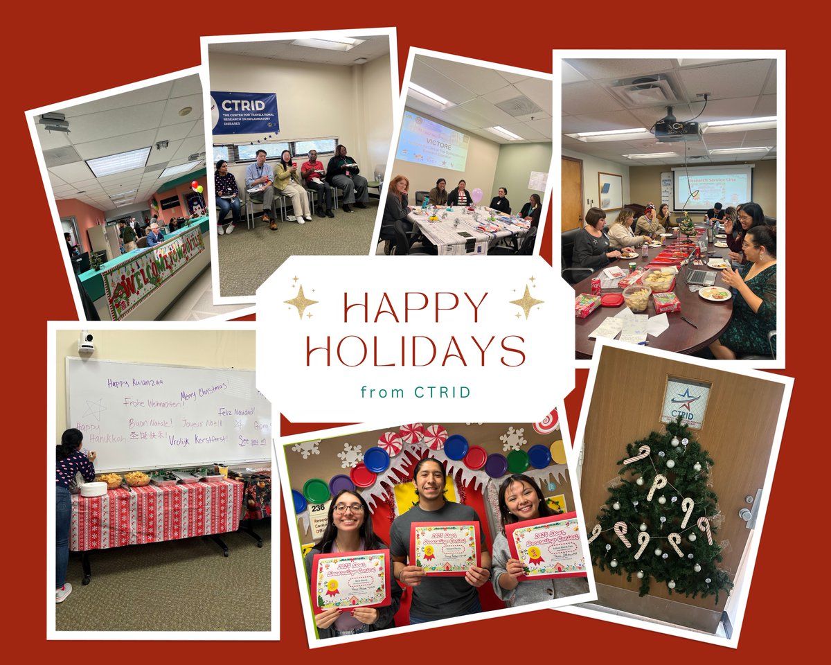 From door decorating contests to fajita parties, #CTRID has been busy celebrating for the holidays!

We're so thankful for our outstanding faculty, trainees &amp; staff who make our Center extraordinary. Wishing you a joyful holiday season &amp; we look forward to a #science-filled 2025!