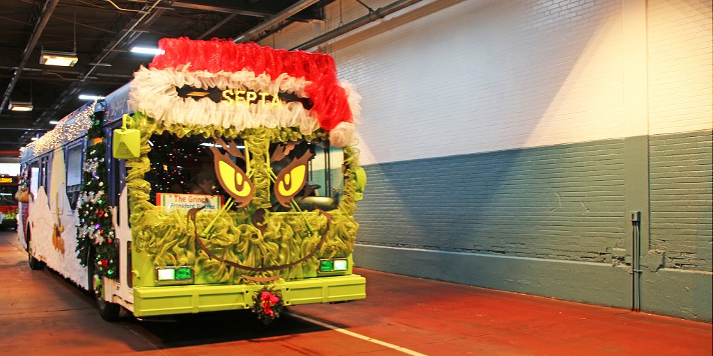SEPTAPHILLY's tweet photo. "Hate, hate, hate. Double hate. Loathe entirely."
Said NO ONE about this bus and winner π of the 2018 Holiday Vehicle Decoration Contest! #ISEPTAPHILLY #waytogo #FlashbackFriday #FESTIBUS #Grinch https://t.co/KiYTrIJf9M