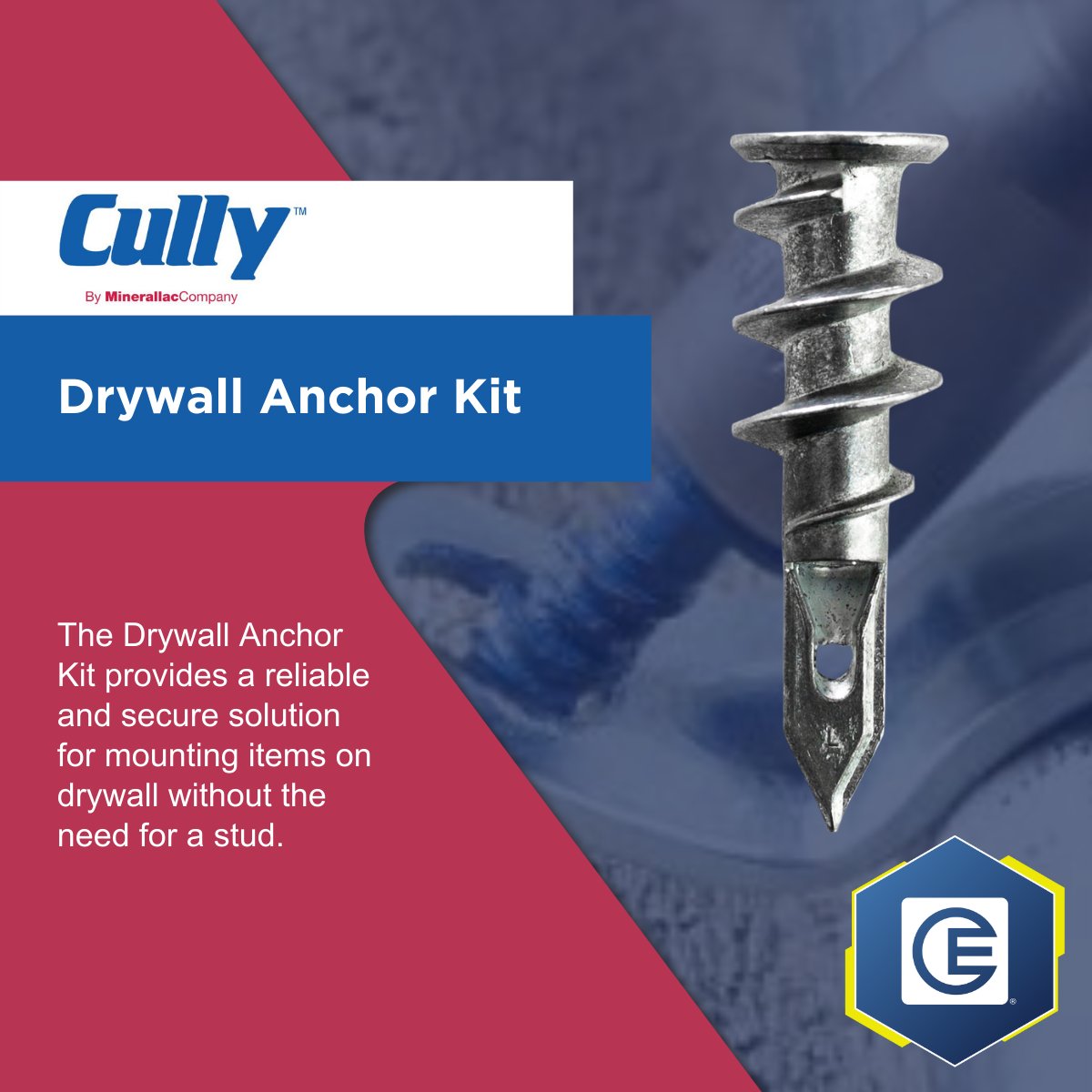 CrescentElectrc's tweet image. Looking for a secure, hassle-free way to hang items on drywall? The Drywall Anchor Kit by Minerallac Cully has you covered! 

This versatile kit offers durable anchors and screws that provide strong support for everything from picture frames to shelves. ow.ly/oeLR50Uvj40
