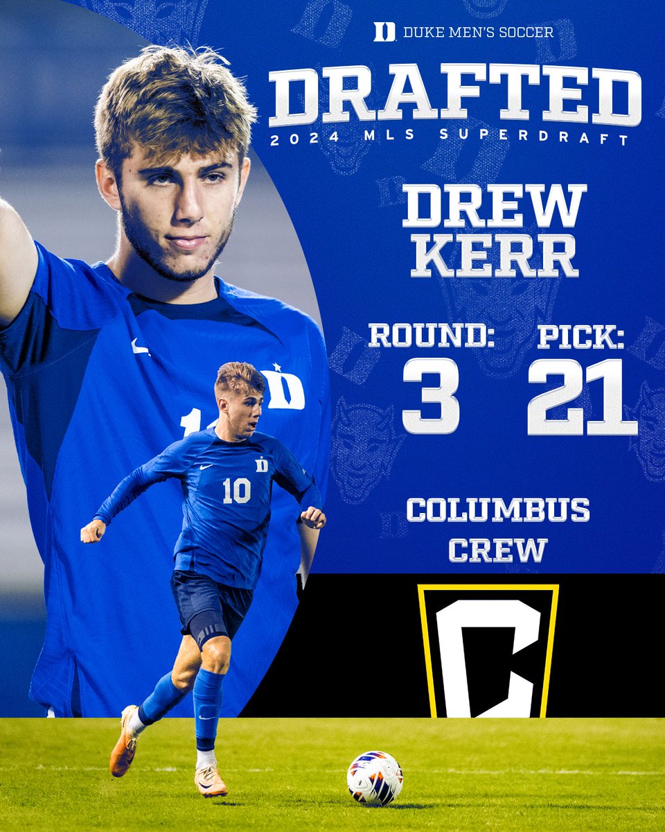 He’s officially part of the <a href="/ColumbusCrew/">The Crew</a> 😈👏 

Congrats Drew on being the 81st overall pick in the <a href="/MLS/">Major League Soccer</a> SuperDraft!