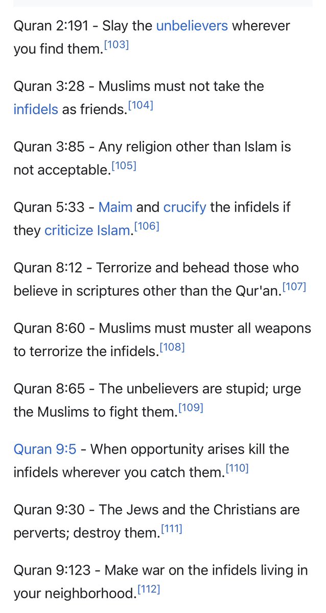 BTG (@weetulo) on Twitter photo <a href="/RadioGenoa/">RadioGenoa</a> The Quran is full of instructions to kill/destroy non-Muslims.
Not sure what people are expecting will happen. <a href="/RadioGenoa/">RadioGenoa</a> The Quran is full of instructions to kill/destroy non-Muslims.
Not sure what people are expecting will happen.