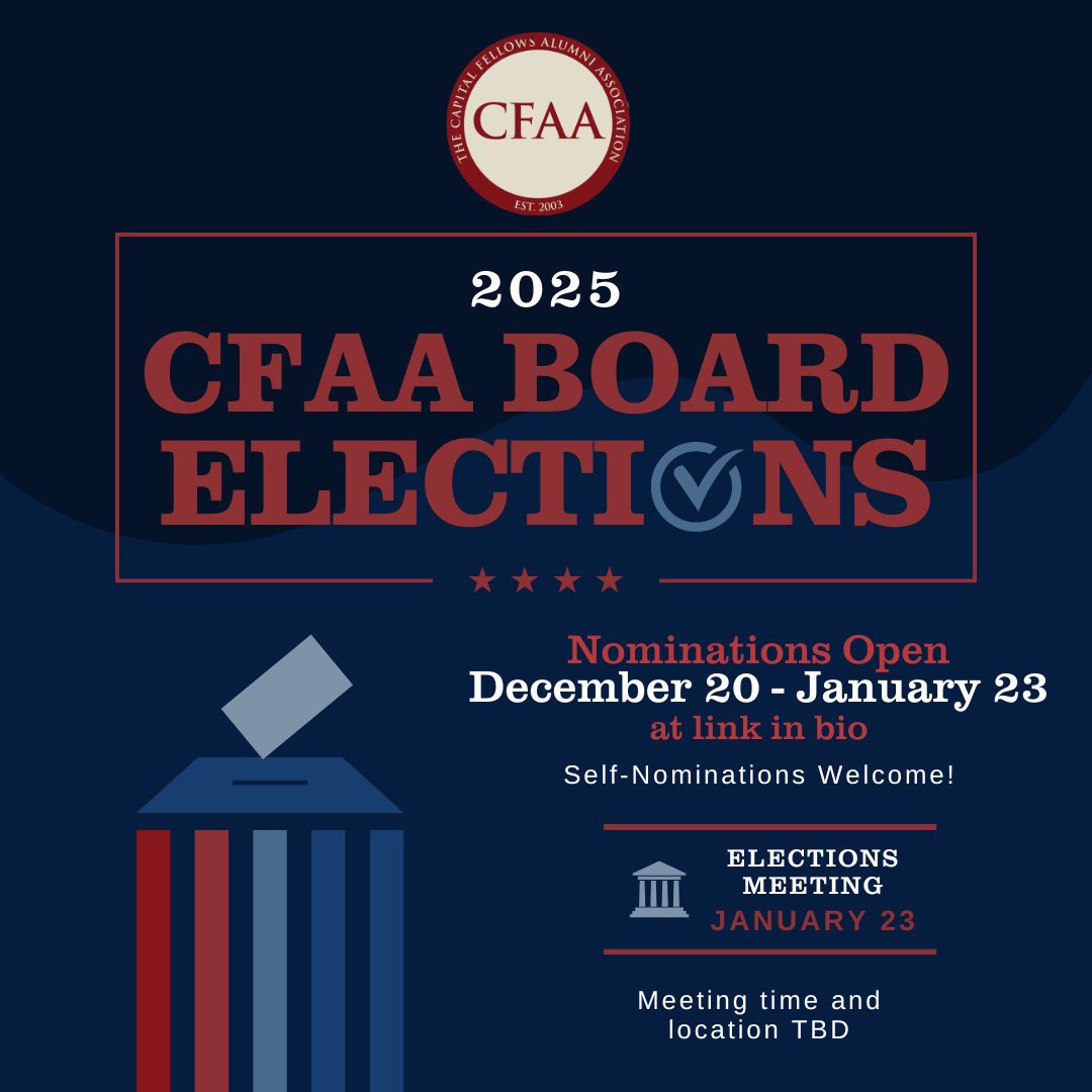 Capital Fellows Alumni Association tweet media